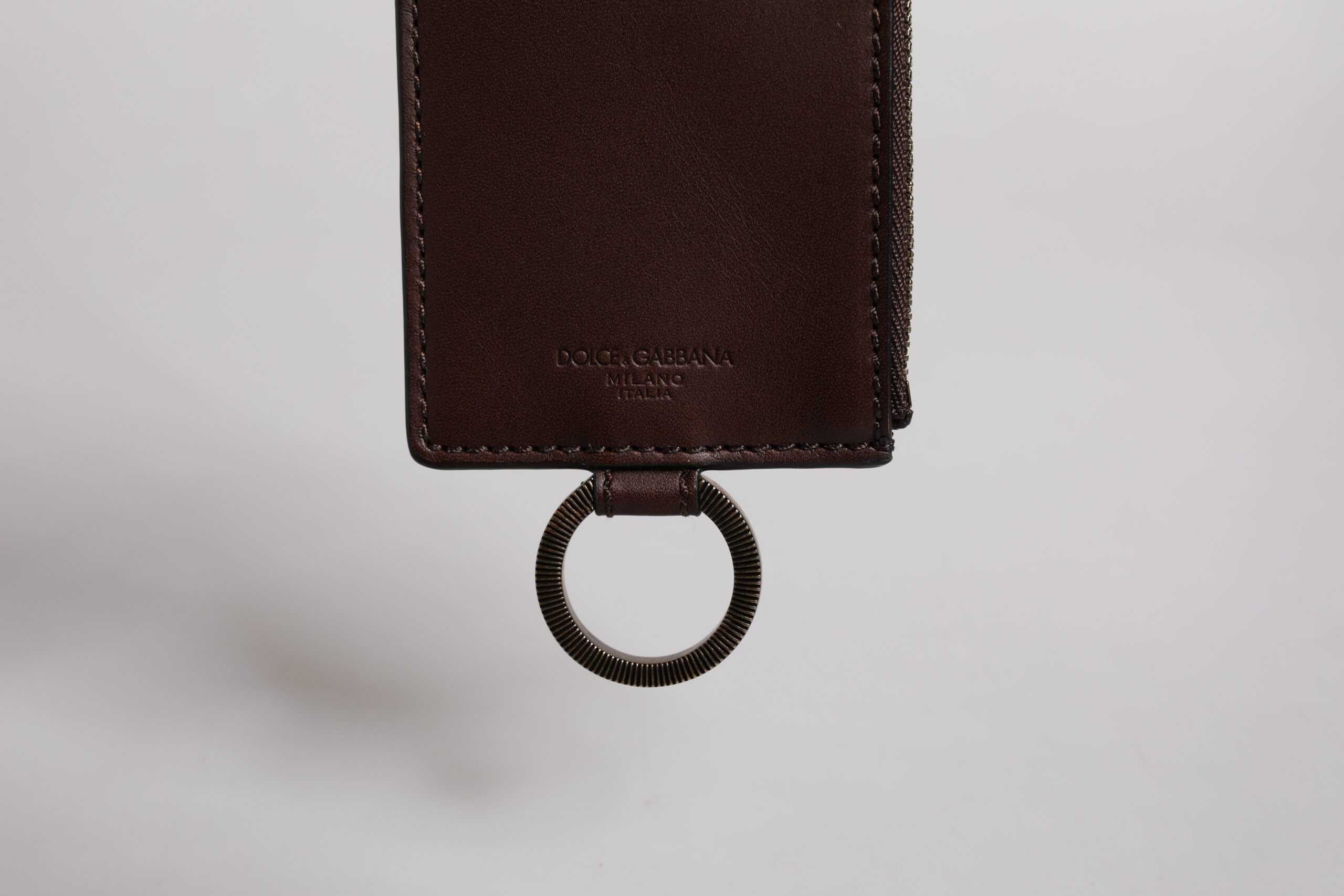 Calf Leather Lanyard Logo Card Holder Men's Wallet - Dolce & Gabbana - Modalova