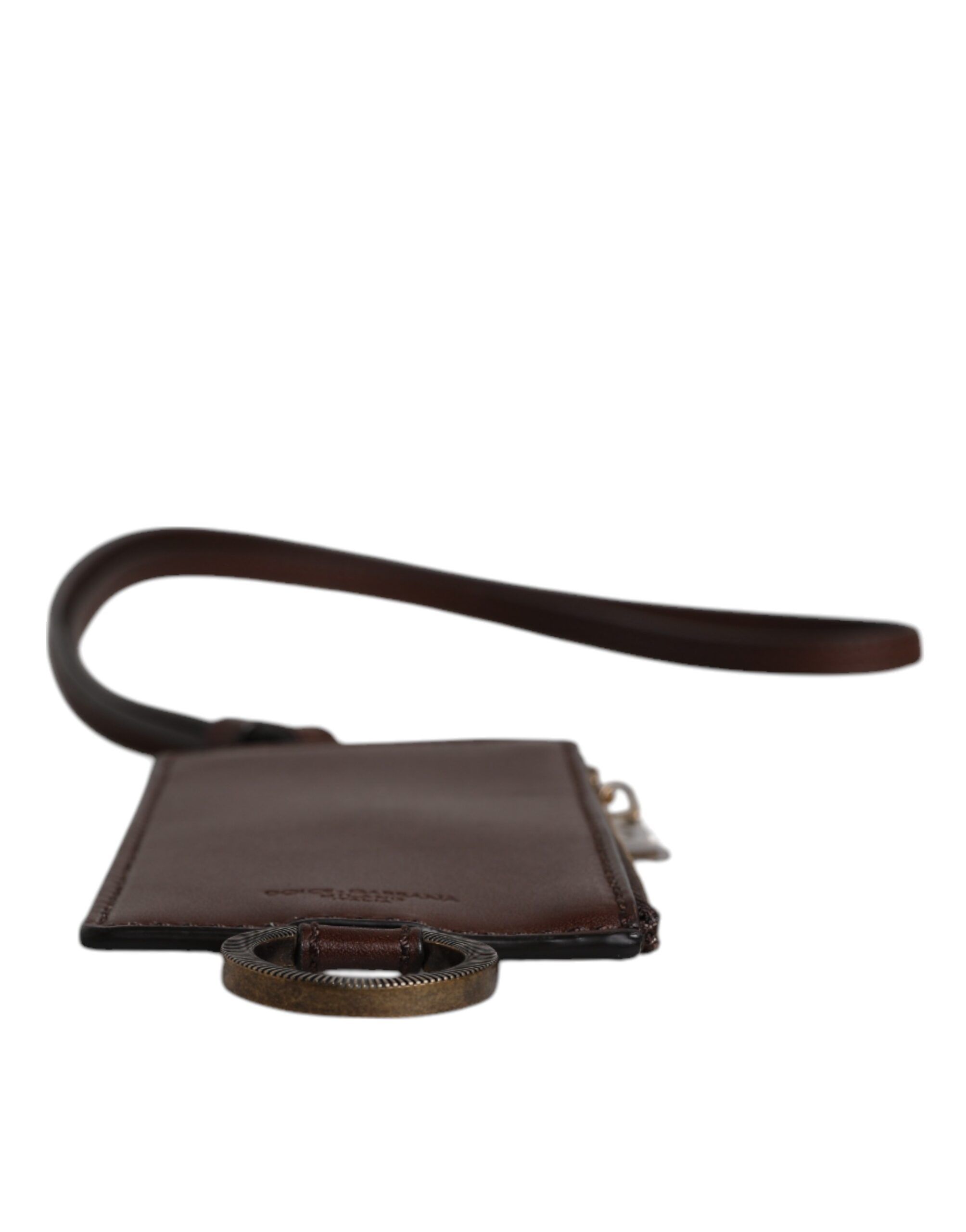 Calf Leather Lanyard Logo Card Holder Men's Wallet - Dolce & Gabbana - Modalova