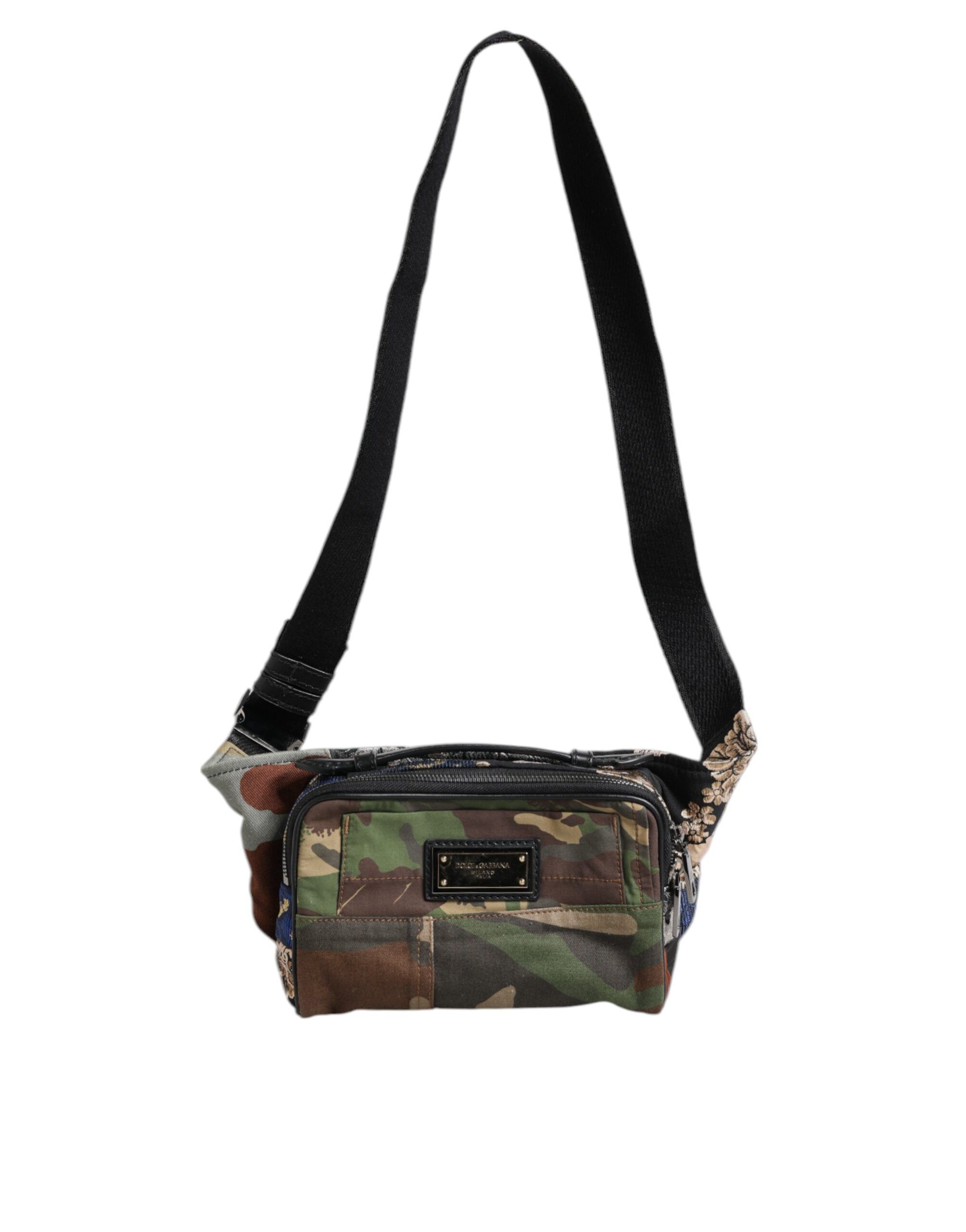 Camouflage Patchwork Logo Waist Fanny Pack Men's Bag - Dolce & Gabbana - Modalova