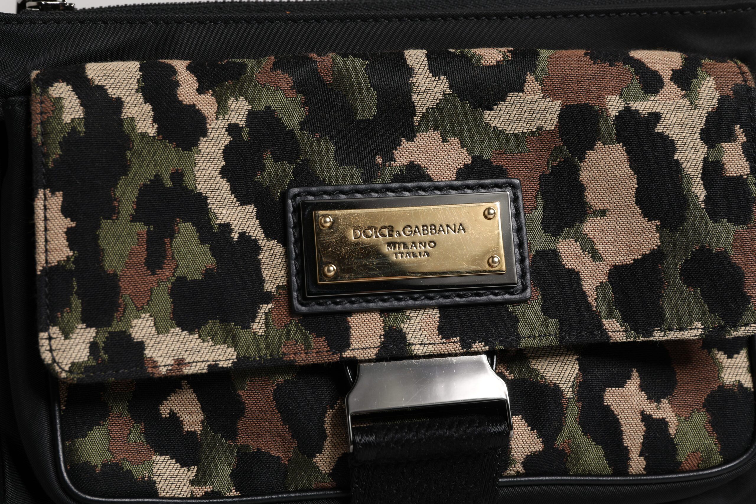 Leopard Jacquard Crossbody Men's Bag (Pre-Owned) - Dolce & Gabbana - Modalova