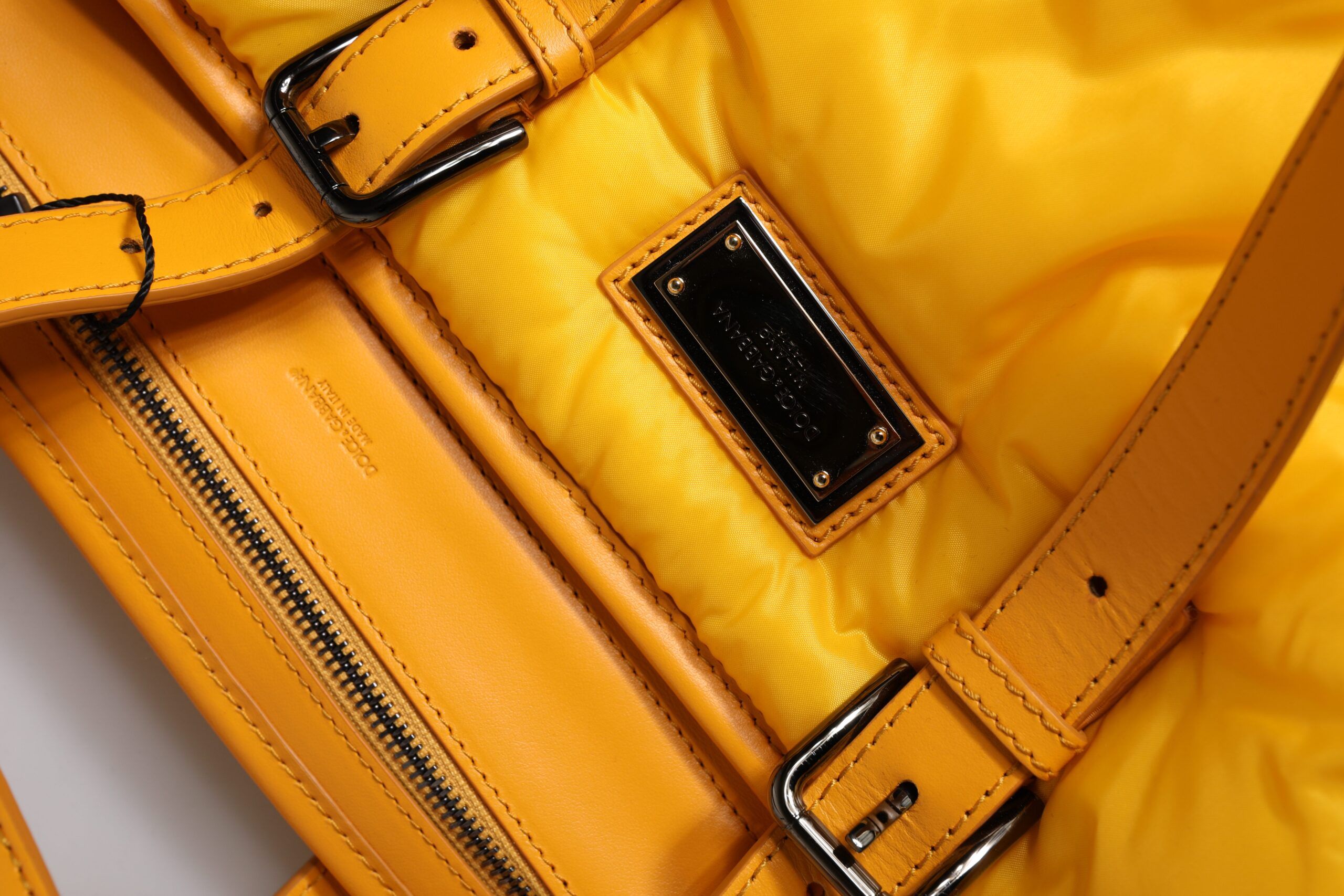 Orange Nylon Logo Plaque Hand Shoulder Duffle Men's Bag - Dolce & Gabbana - Modalova