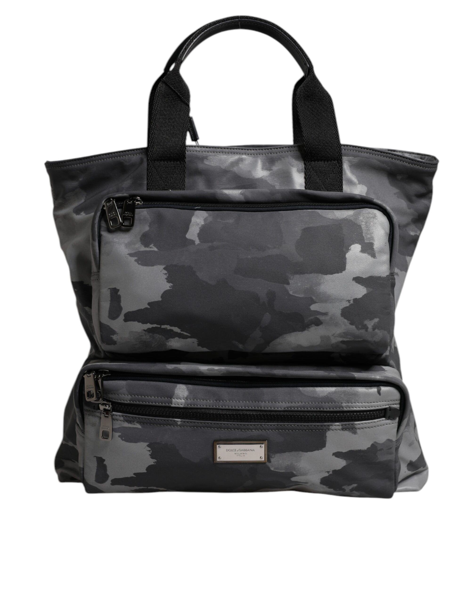 Camo Cotton Multiple Compartments Tote Men's Bag - Dolce & Gabbana - Modalova