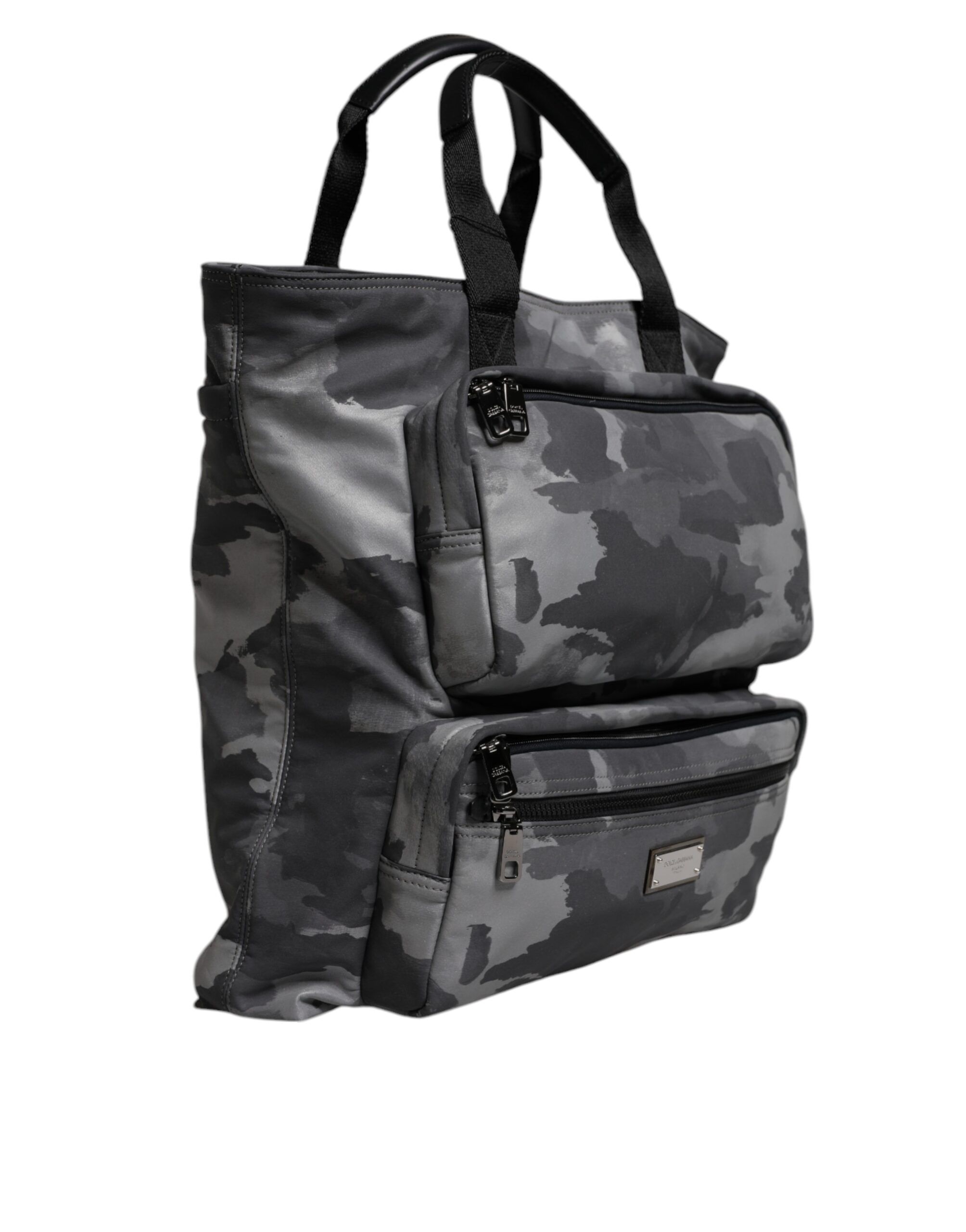 Camo Cotton Multiple Compartments Tote Men's Bag - Dolce & Gabbana - Modalova