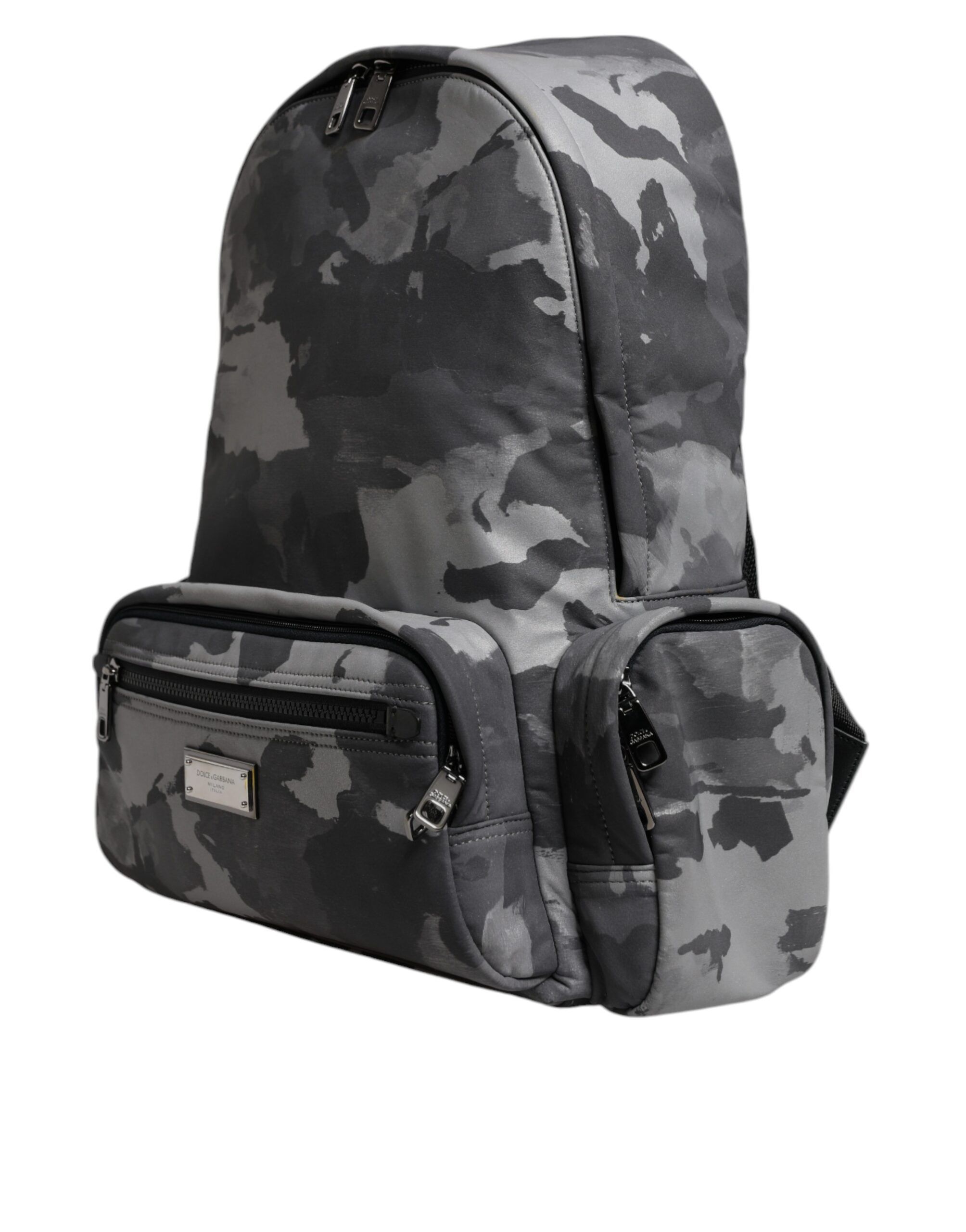 Cotton Camouflage Logo Plaque Backpack Men's Bag - Dolce & Gabbana - Modalova