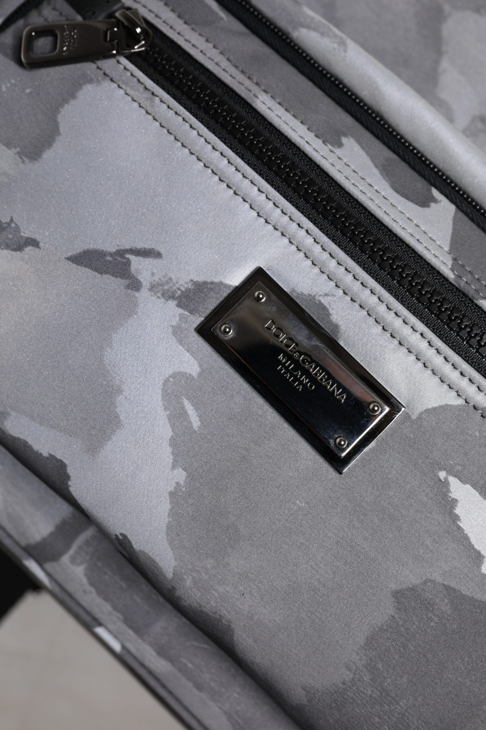 Cotton Camouflage Logo Plaque Backpack Men's Bag - Dolce & Gabbana - Modalova