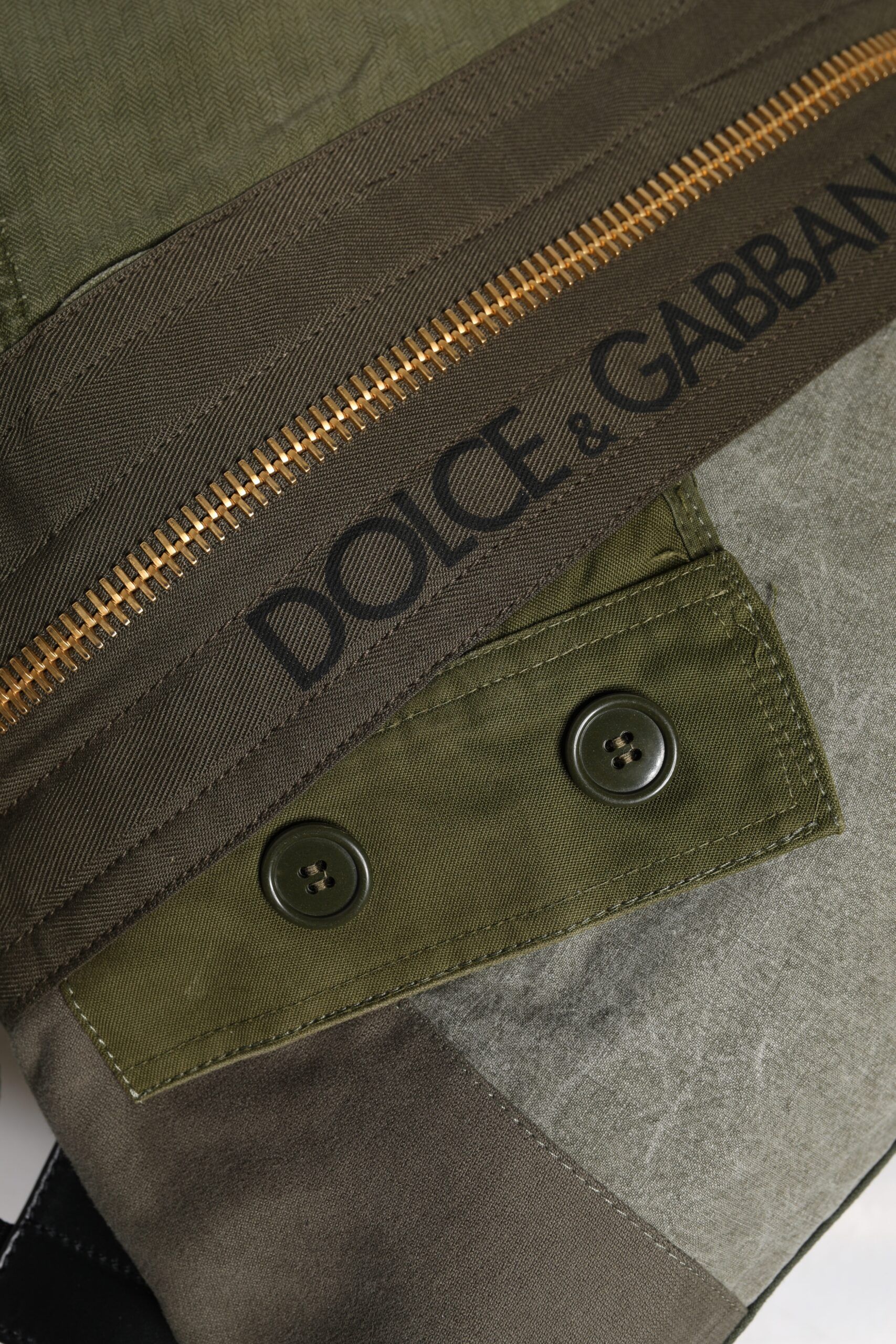 Military Patchwork Rucksack Backpack Men's Bag - Dolce & Gabbana - Modalova