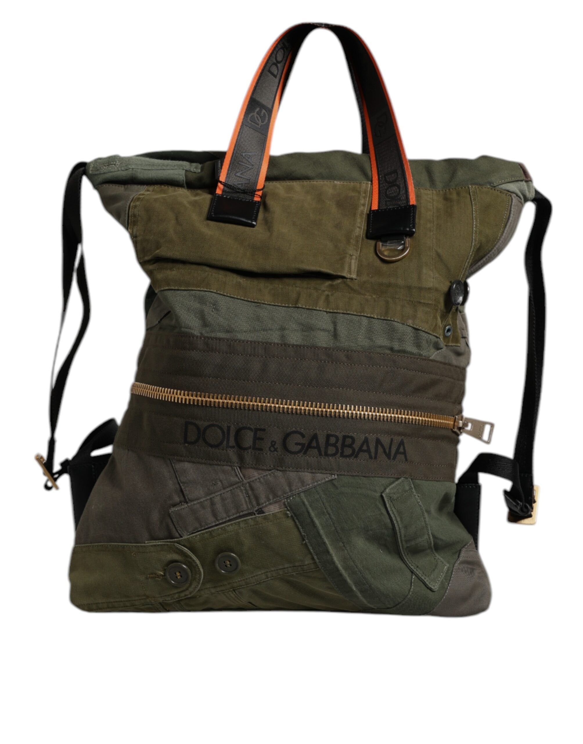 Military Patchwork Rucksack Backpack Men's Bag - Dolce & Gabbana - Modalova