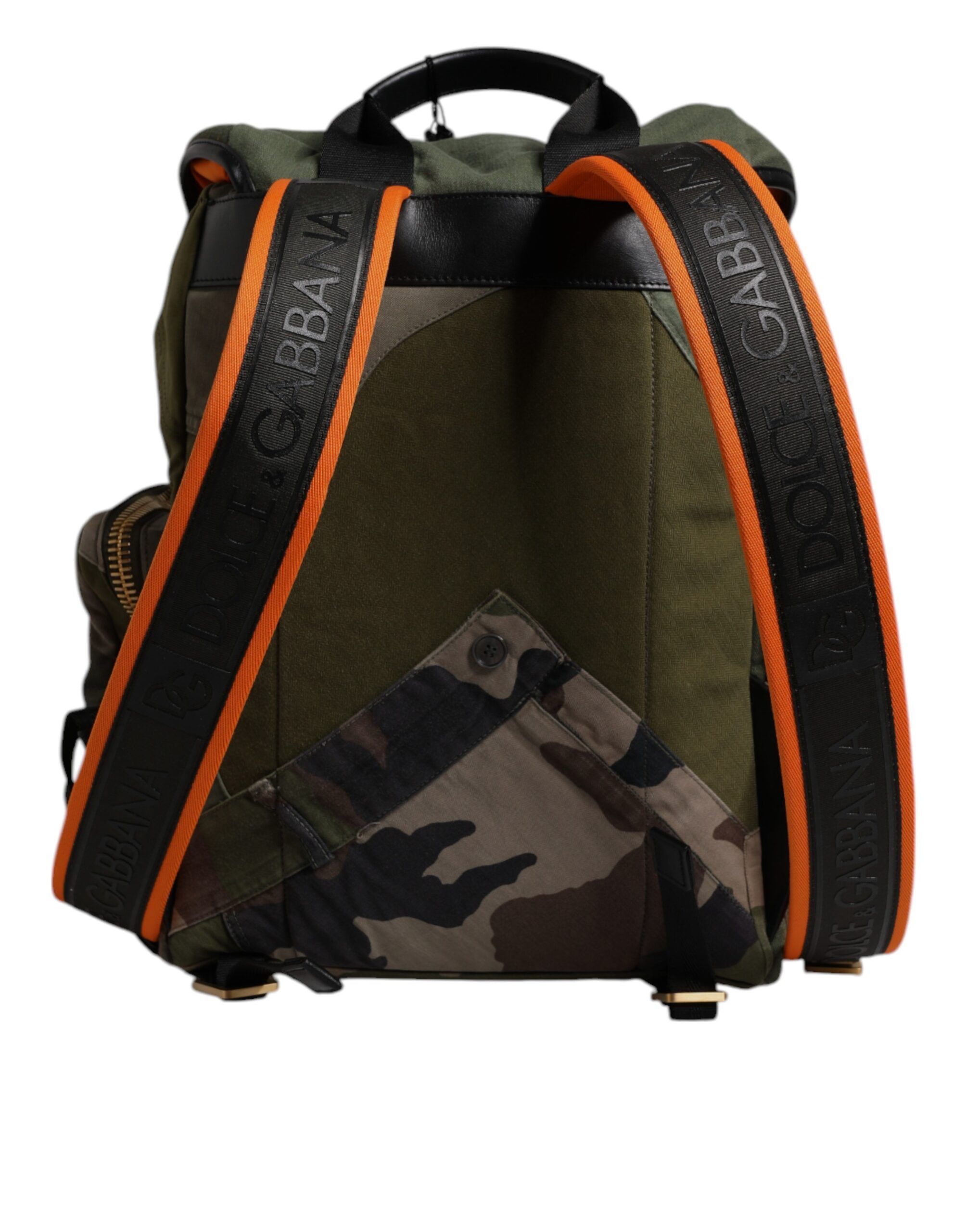 Military Patchwork Travel Backpack Men's Bag - Dolce & Gabbana - Modalova