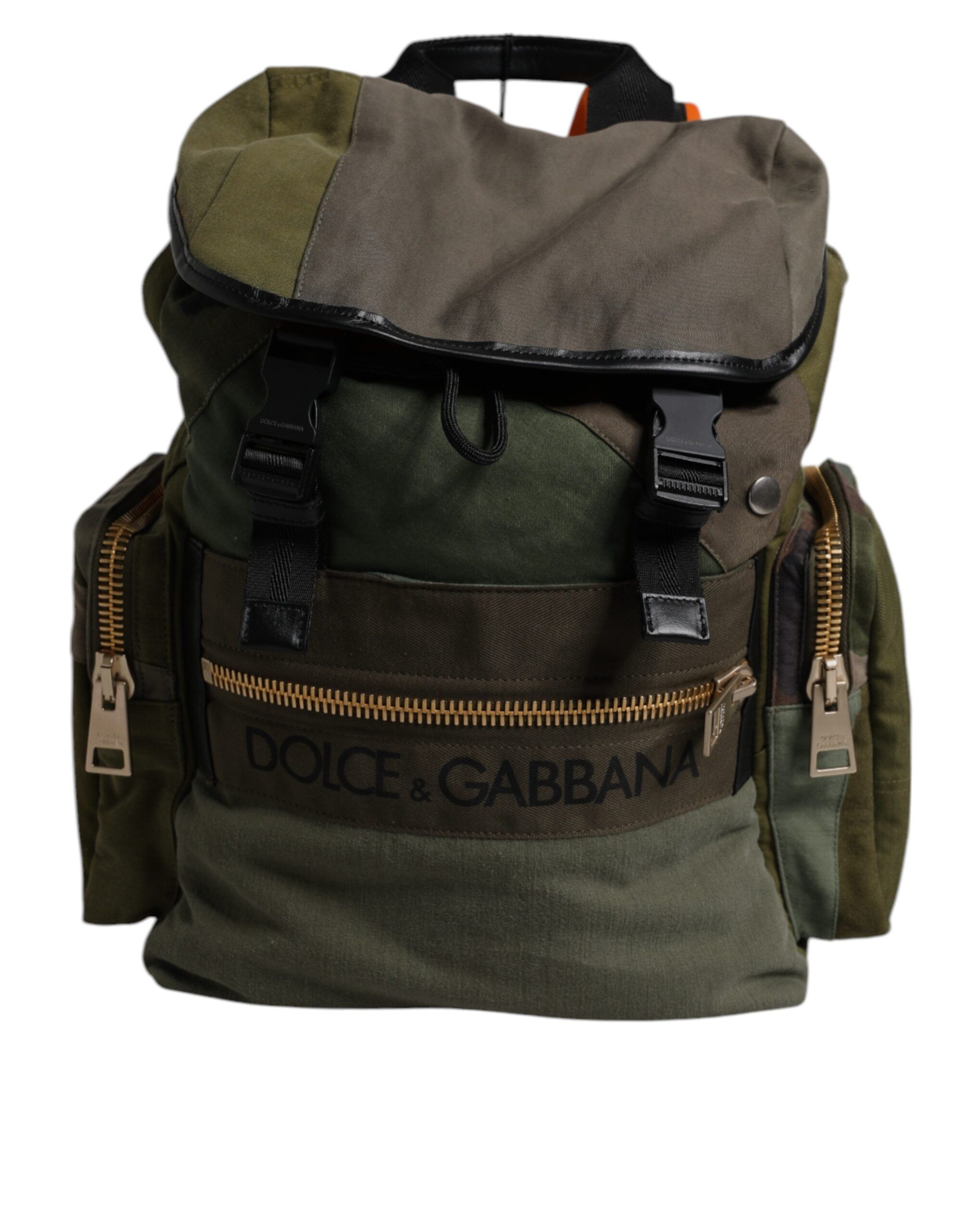Military Patchwork Travel Backpack Men's Bag - Dolce & Gabbana - Modalova