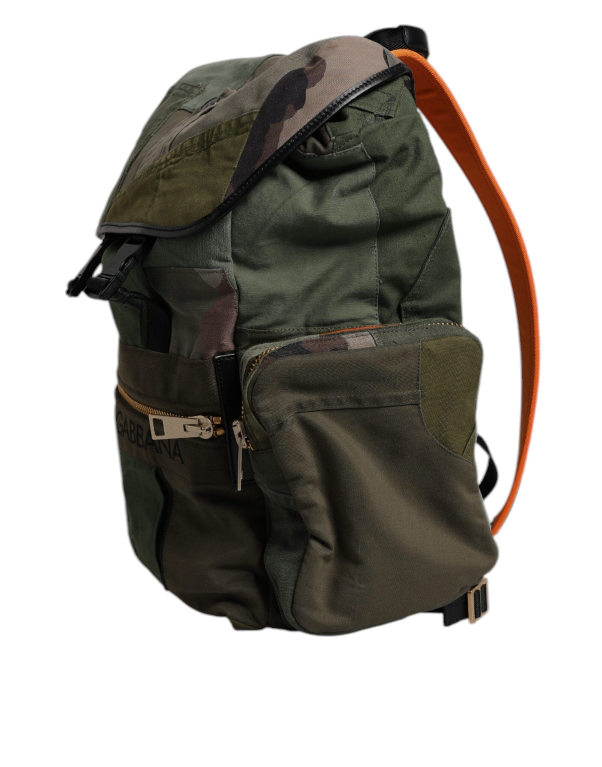 Military Patchwork Travel Backpack Men's Bag (Pre-Owned) - Dolce & Gabbana - Modalova
