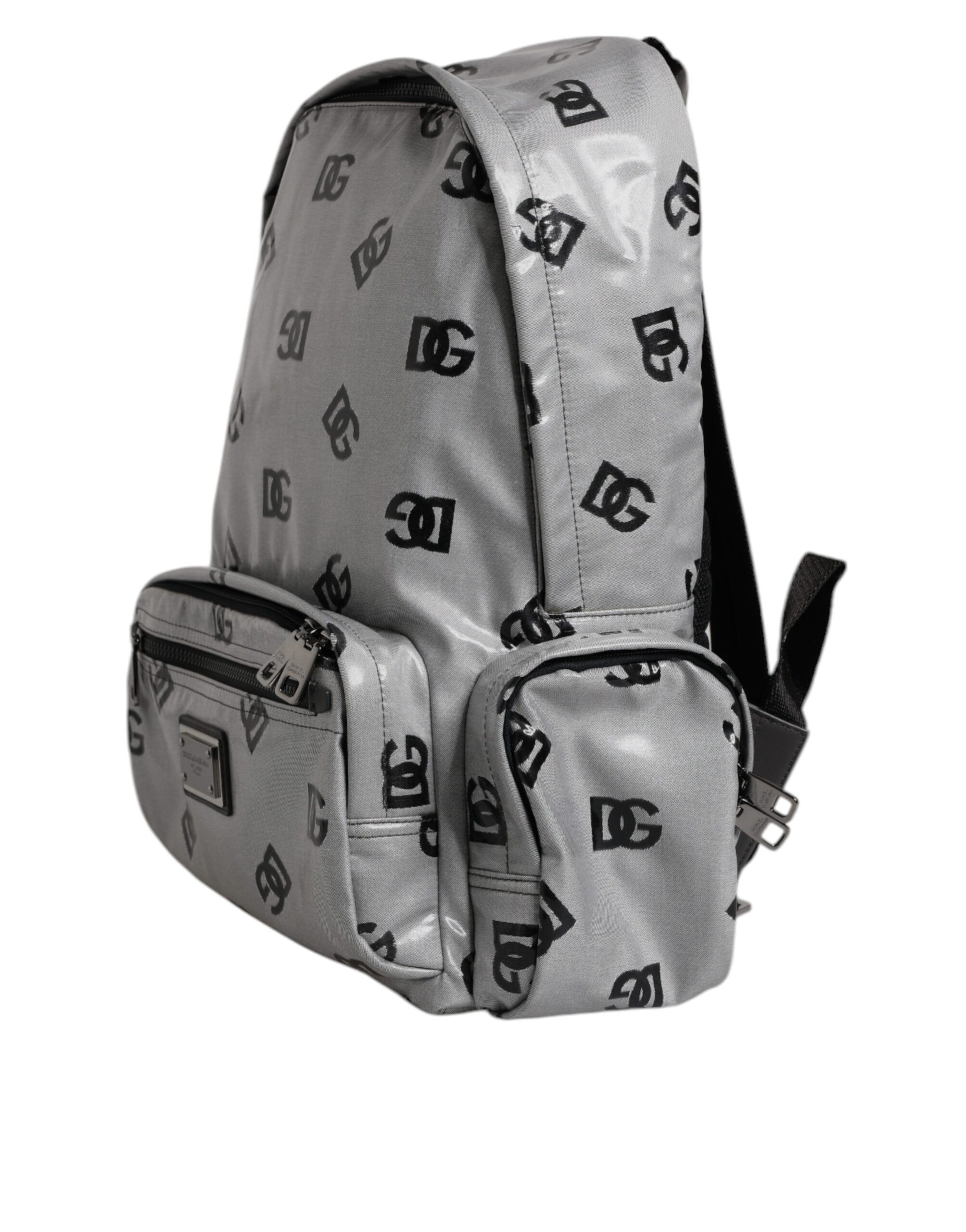 Polyester Black DG Logo Plaque Backpack Men's Bag - Dolce & Gabbana - Modalova