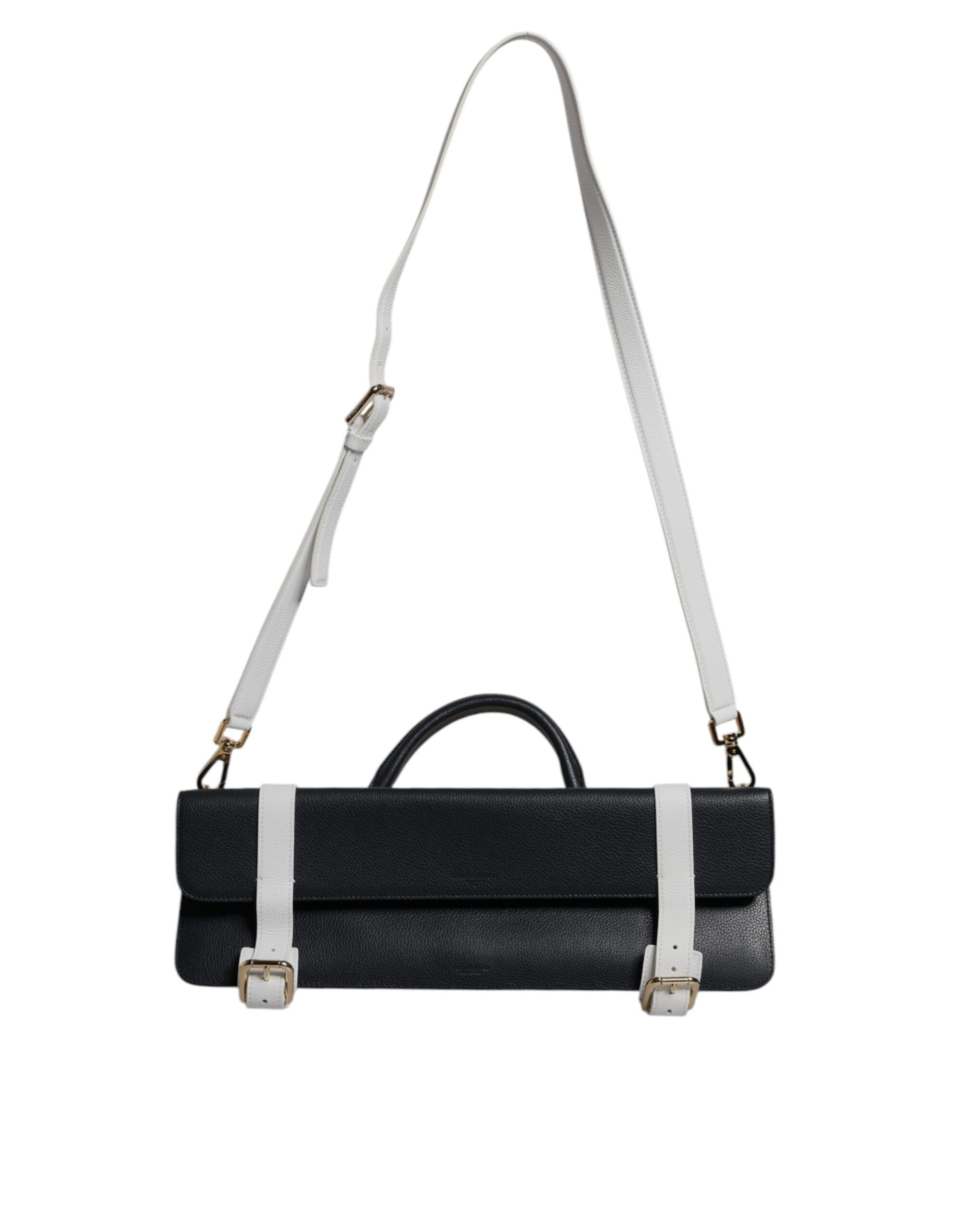 Blue White Calfskin Leather Crossbody Shoulder Women's Bag - Dolce & Gabbana - Modalova