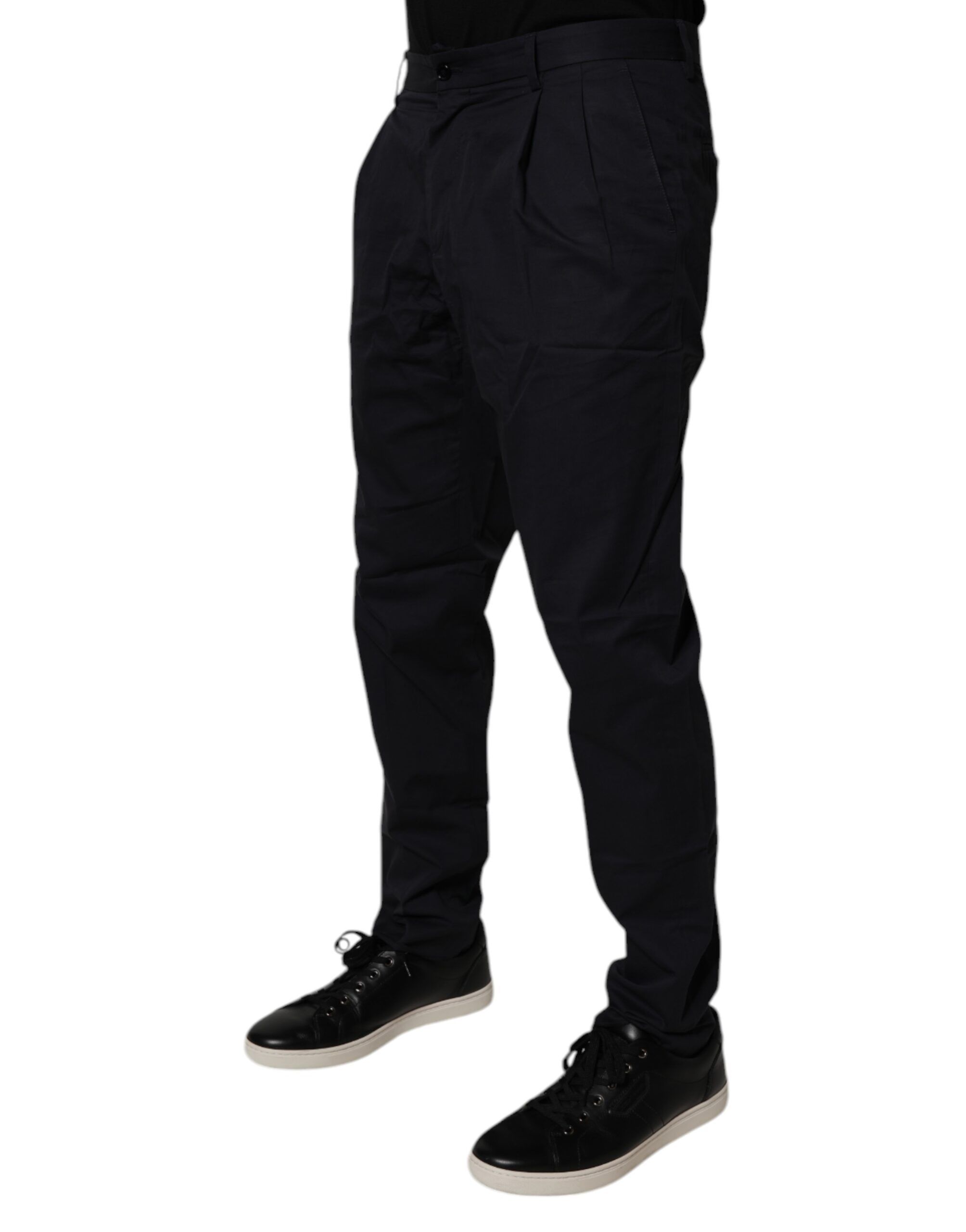 Dark Cotton Tapered Formal Men's Pants (Pre-Owned) - Dolce & Gabbana - Modalova