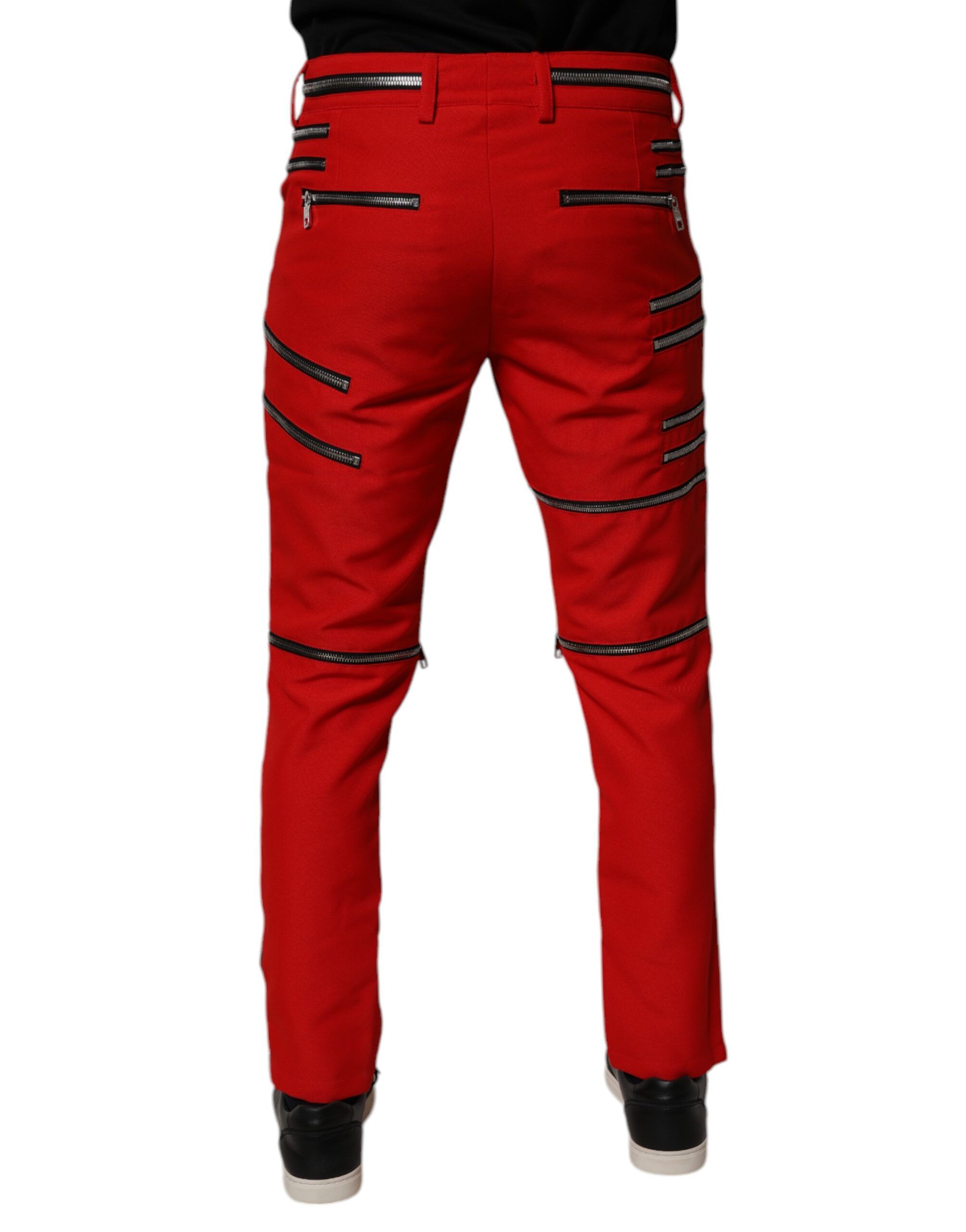 Zipper Embellished Straight Men's Pants - Dolce & Gabbana - Modalova
