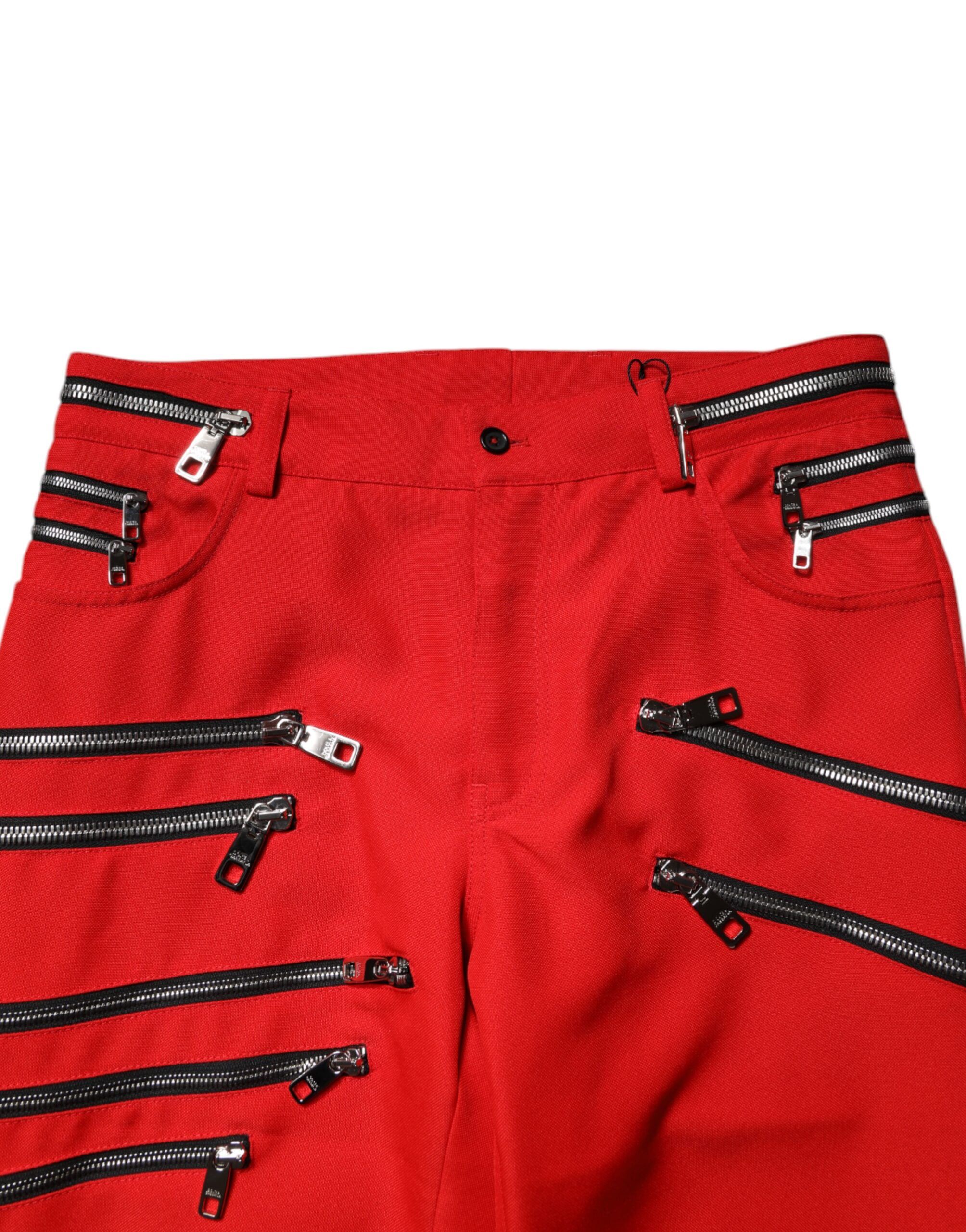 Zipper Embellished Straight Men's Pants - Dolce & Gabbana - Modalova