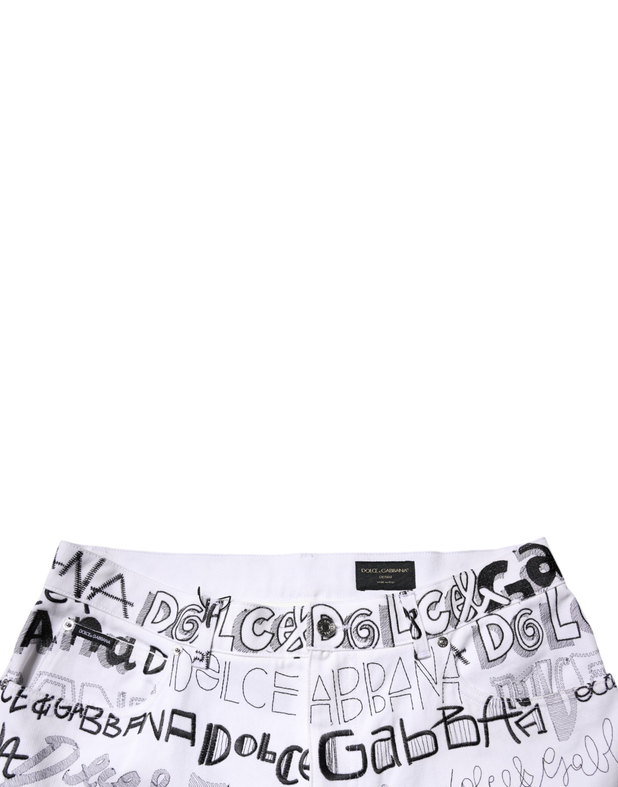 Logo Print Straight Men Denim Men's Jeans - Dolce & Gabbana - Modalova