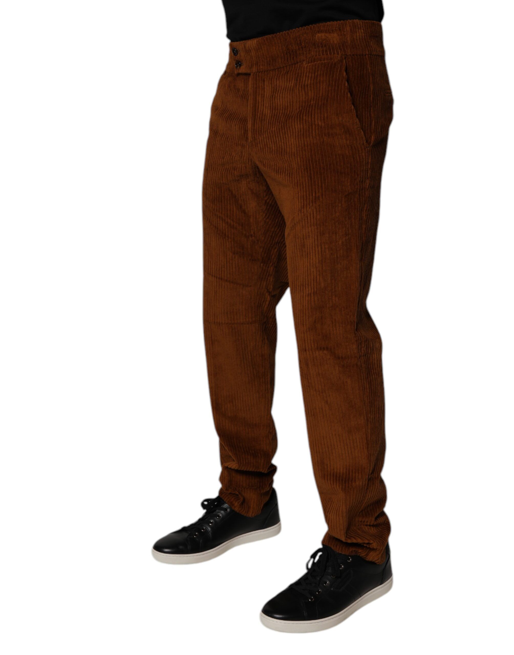 Dark Corduroy Cotton Skinny Denim Men's Jeans - Dolce & Gabbana - Modalova