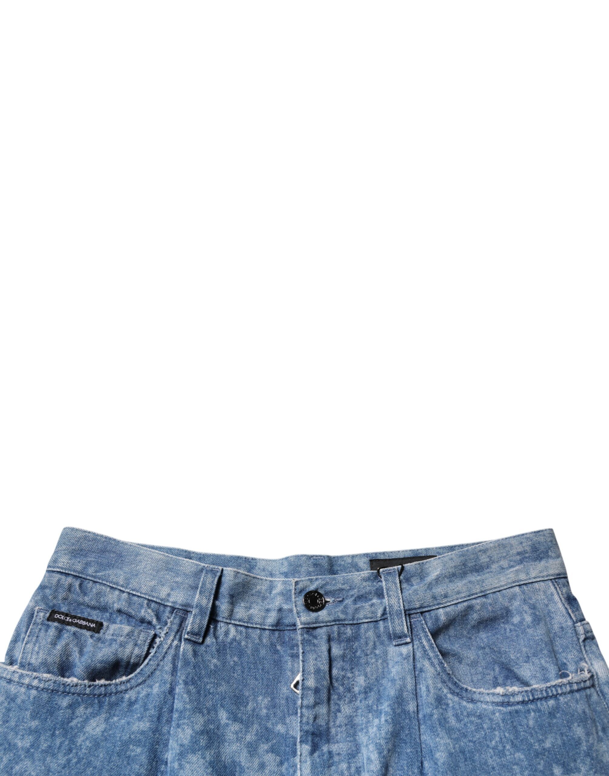Tie Dye Cotton Skinny Men Denim Men's Jeans - Dolce & Gabbana - Modalova