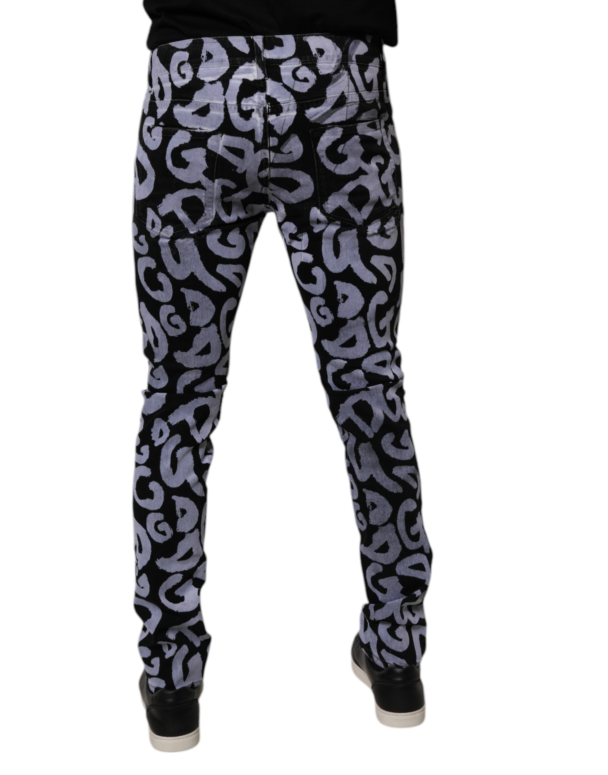 Logo Monogram Cotton Skinny Denim Men's Jeans - Dolce & Gabbana - Modalova