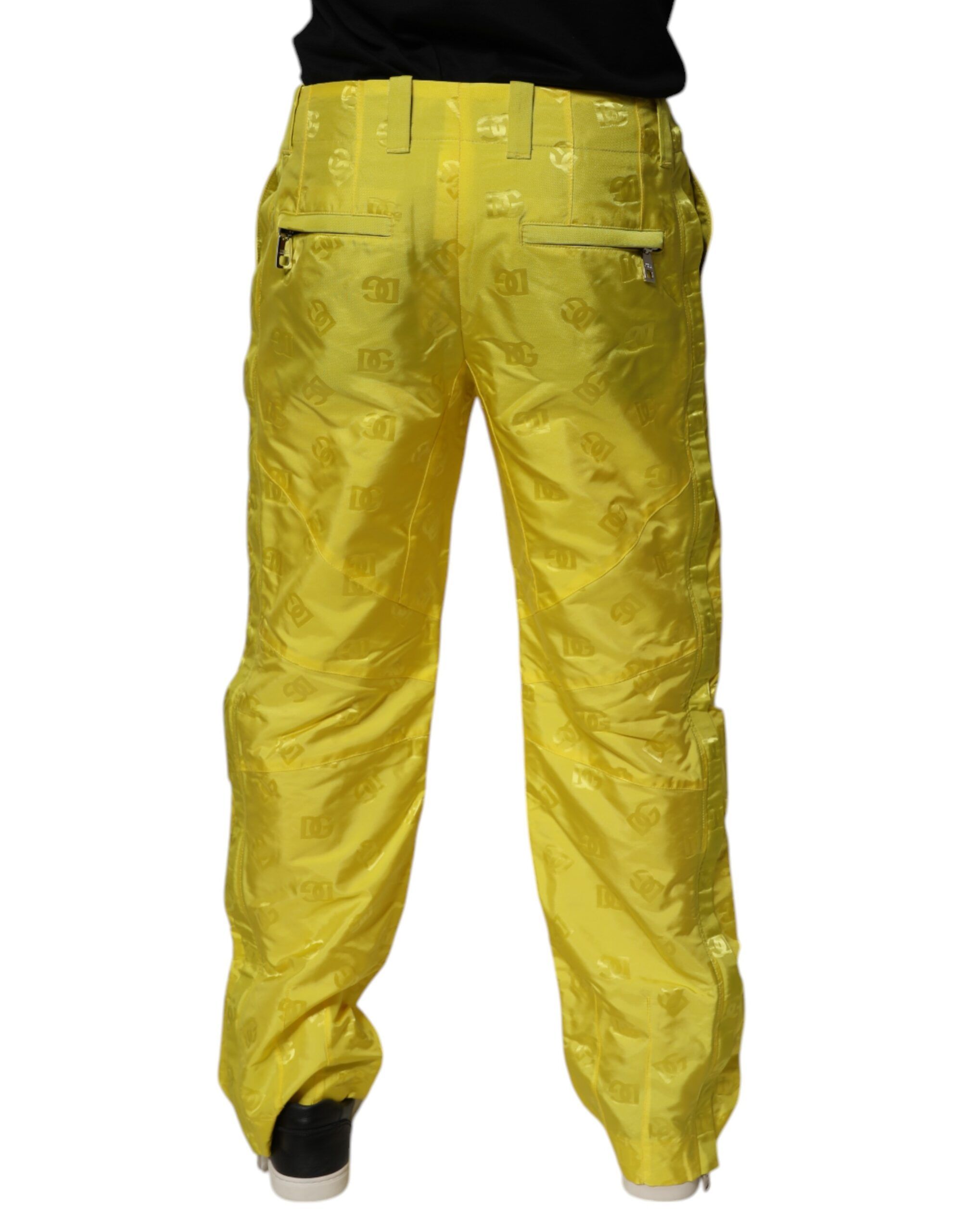 DG Monogram Polyester Straight Men's Pants - Dolce & Gabbana - Modalova