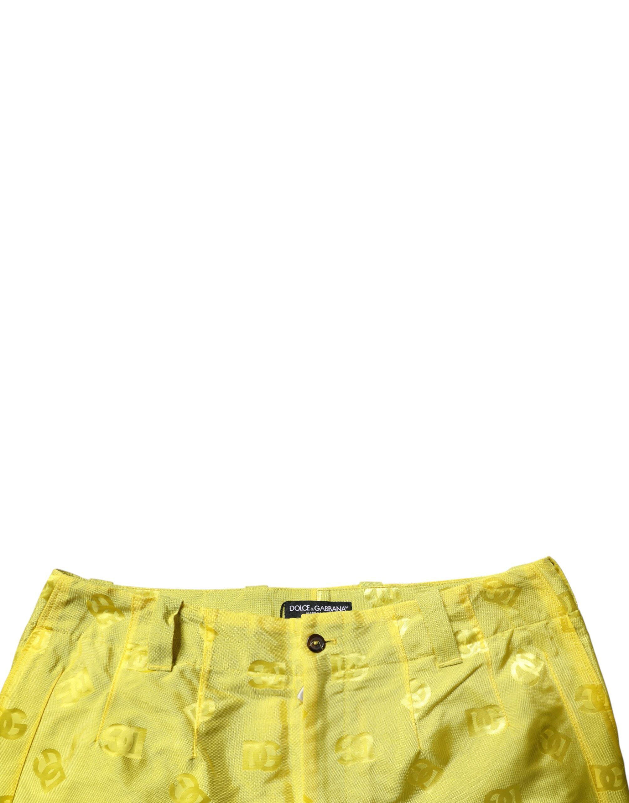 DG Monogram Polyester Straight Men's Pants - Dolce & Gabbana - Modalova