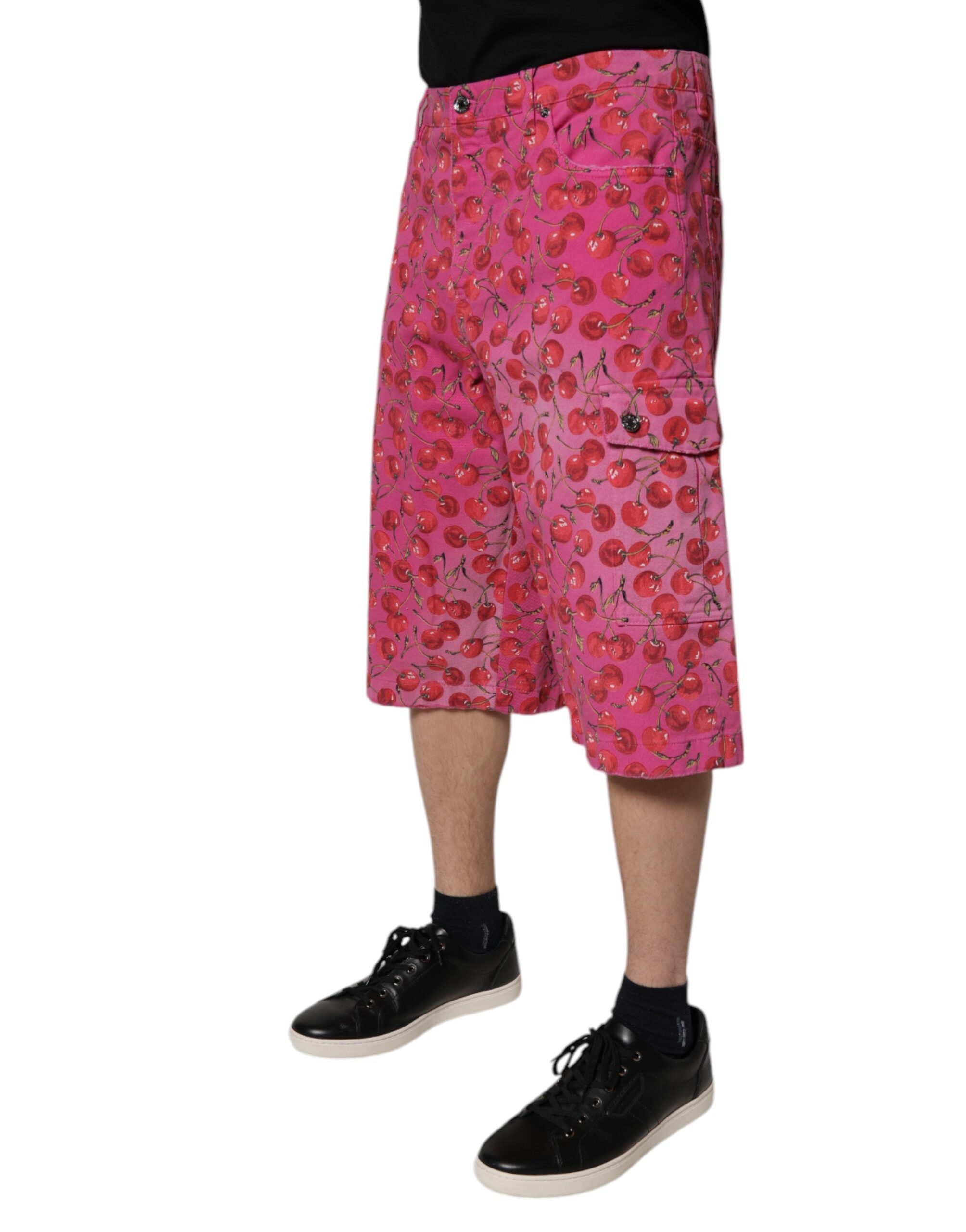 Cherry Print Cargo Cotton Men's Shorts (Pre-Owned) - Dolce & Gabbana - Modalova