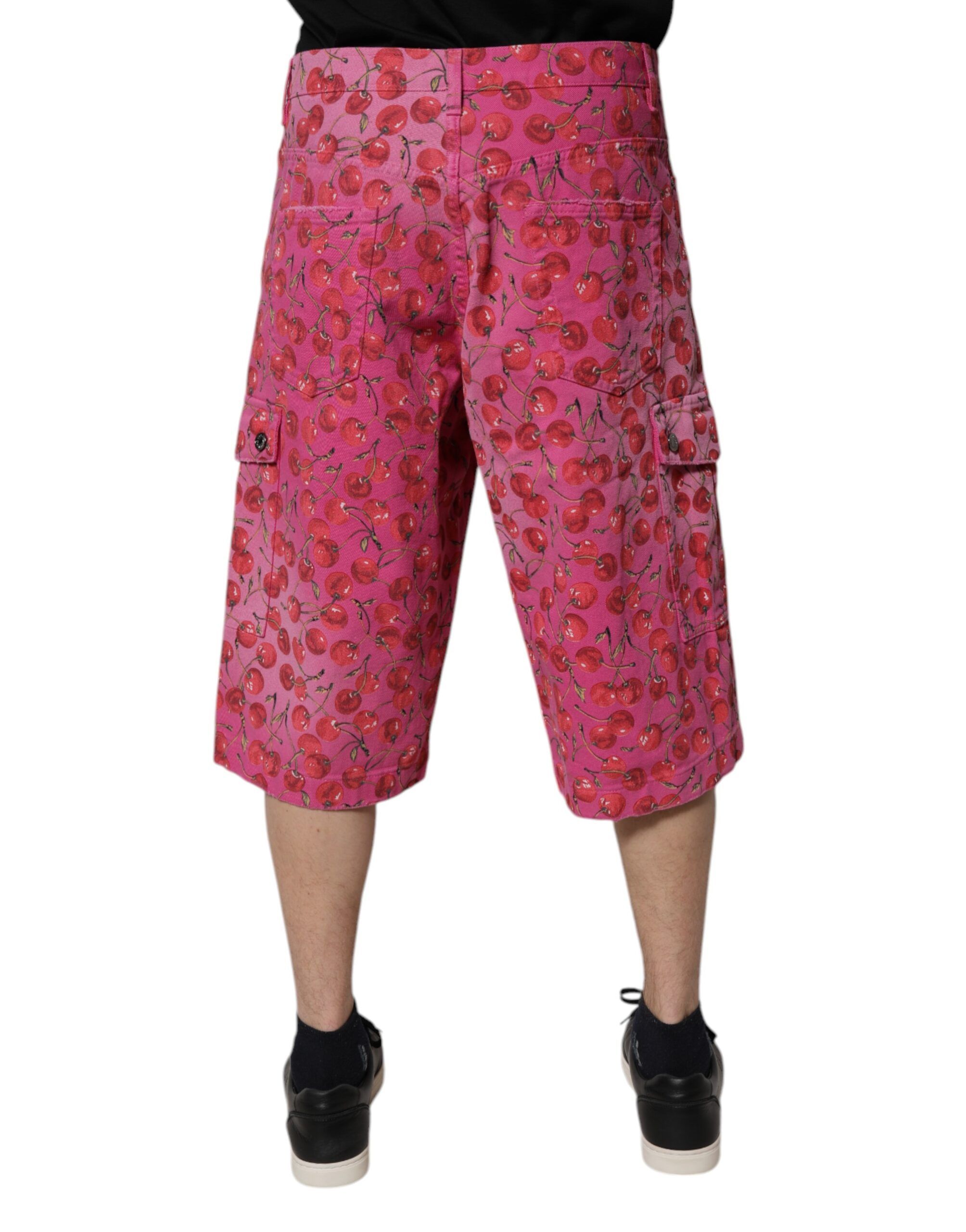 Cherry Print Cargo Cotton Men's Shorts (Pre-Owned) - Dolce & Gabbana - Modalova