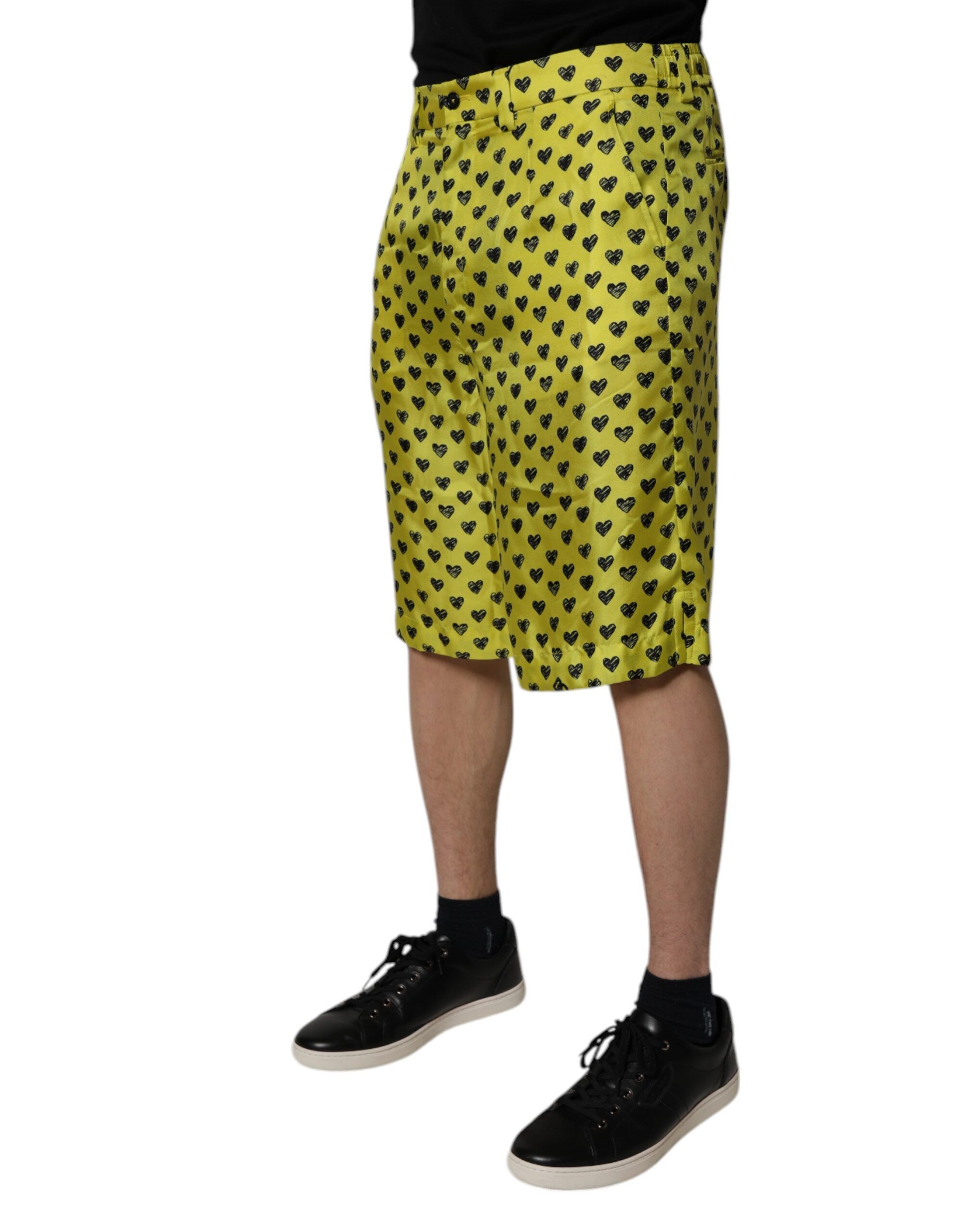 Silk Heart Print Bermuda Men's Shorts (Pre-Owned) - Dolce & Gabbana - Modalova