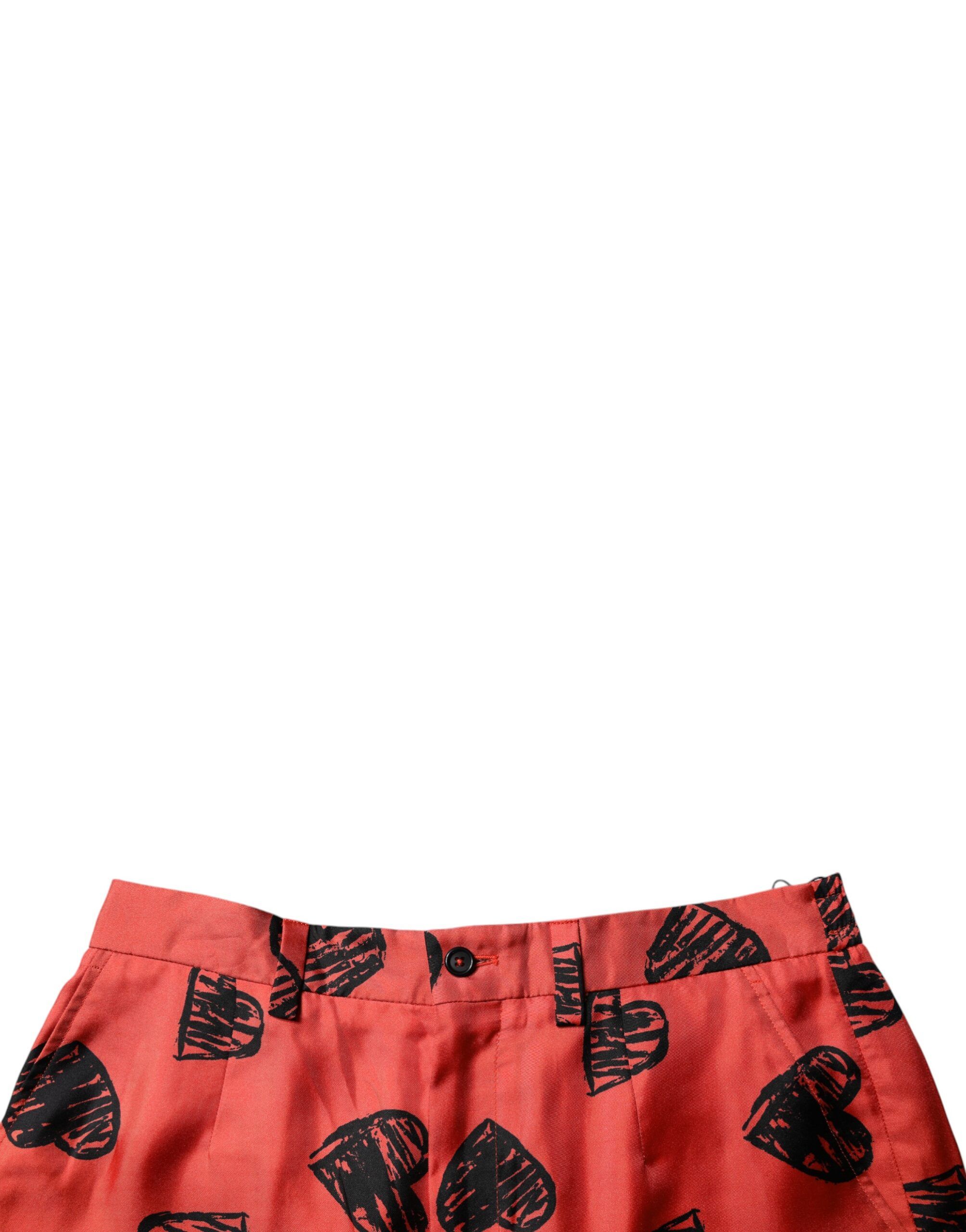 Silk Heart Print Bermuda Men's Shorts (Pre-Owned) - Dolce & Gabbana - Modalova