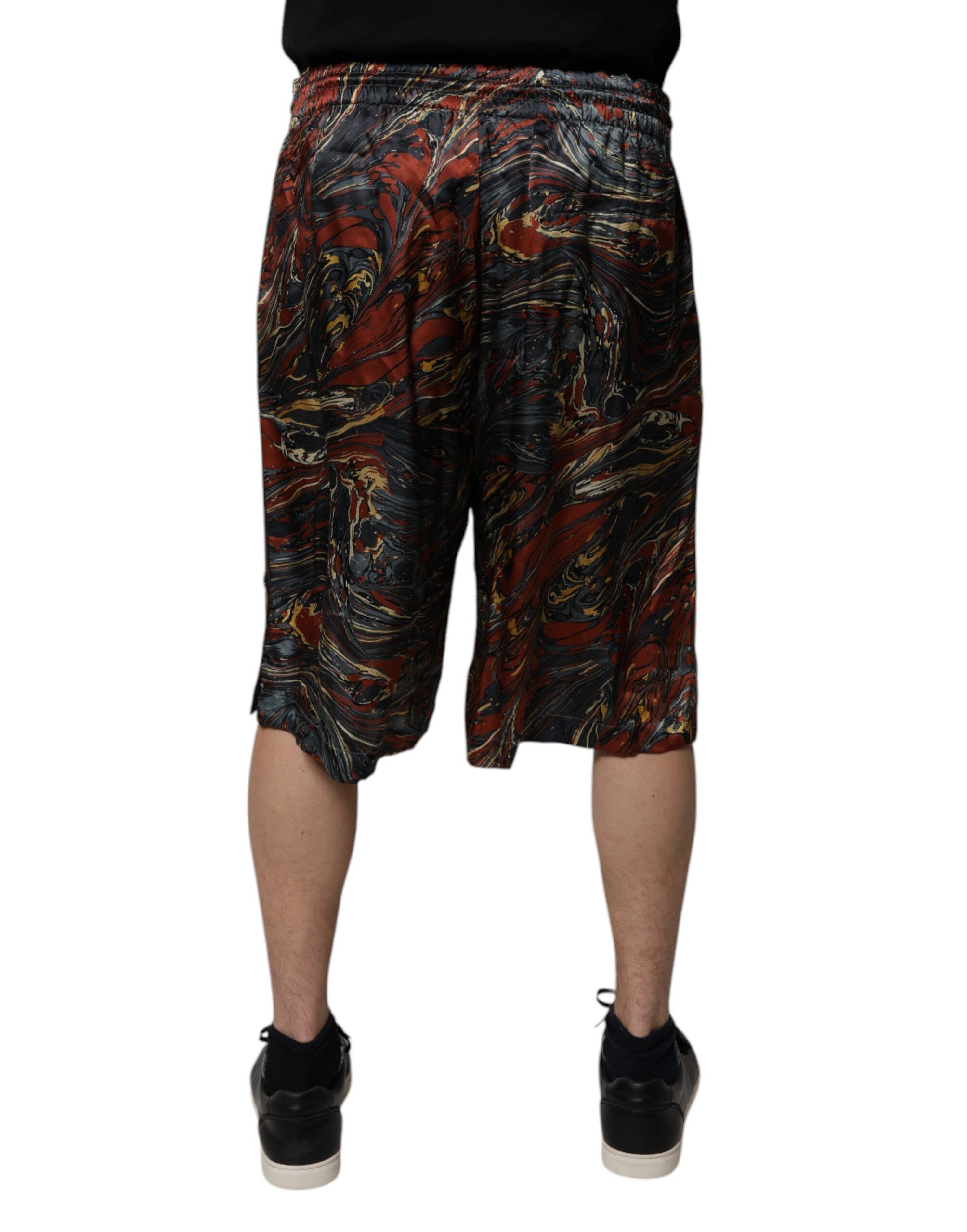 Marble Print Trouser Bermuda Men's Shorts - Dolce & Gabbana - Modalova