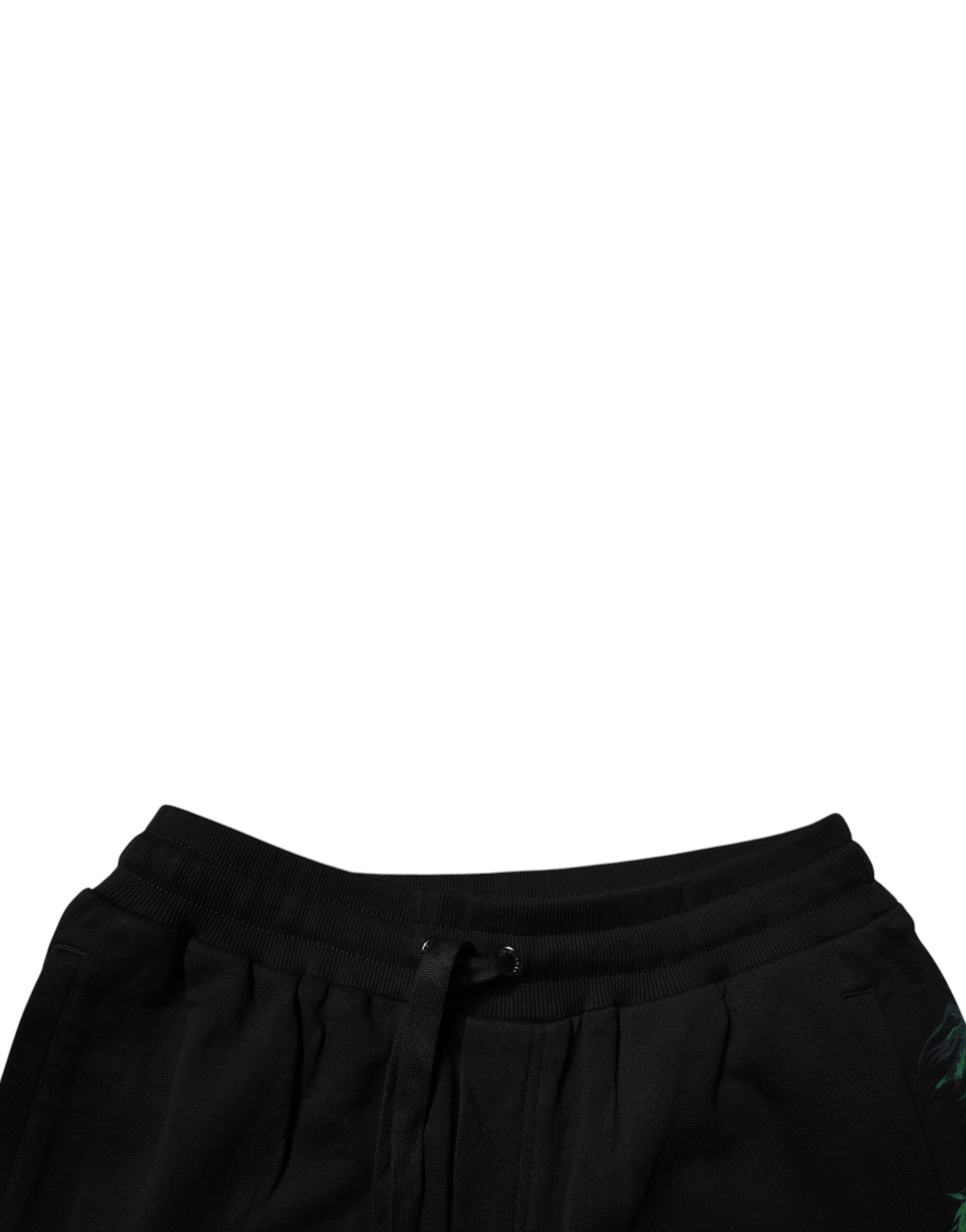 Cotton Logo Floral Print Bermuda Men's Shorts - Dolce & Gabbana - Modalova