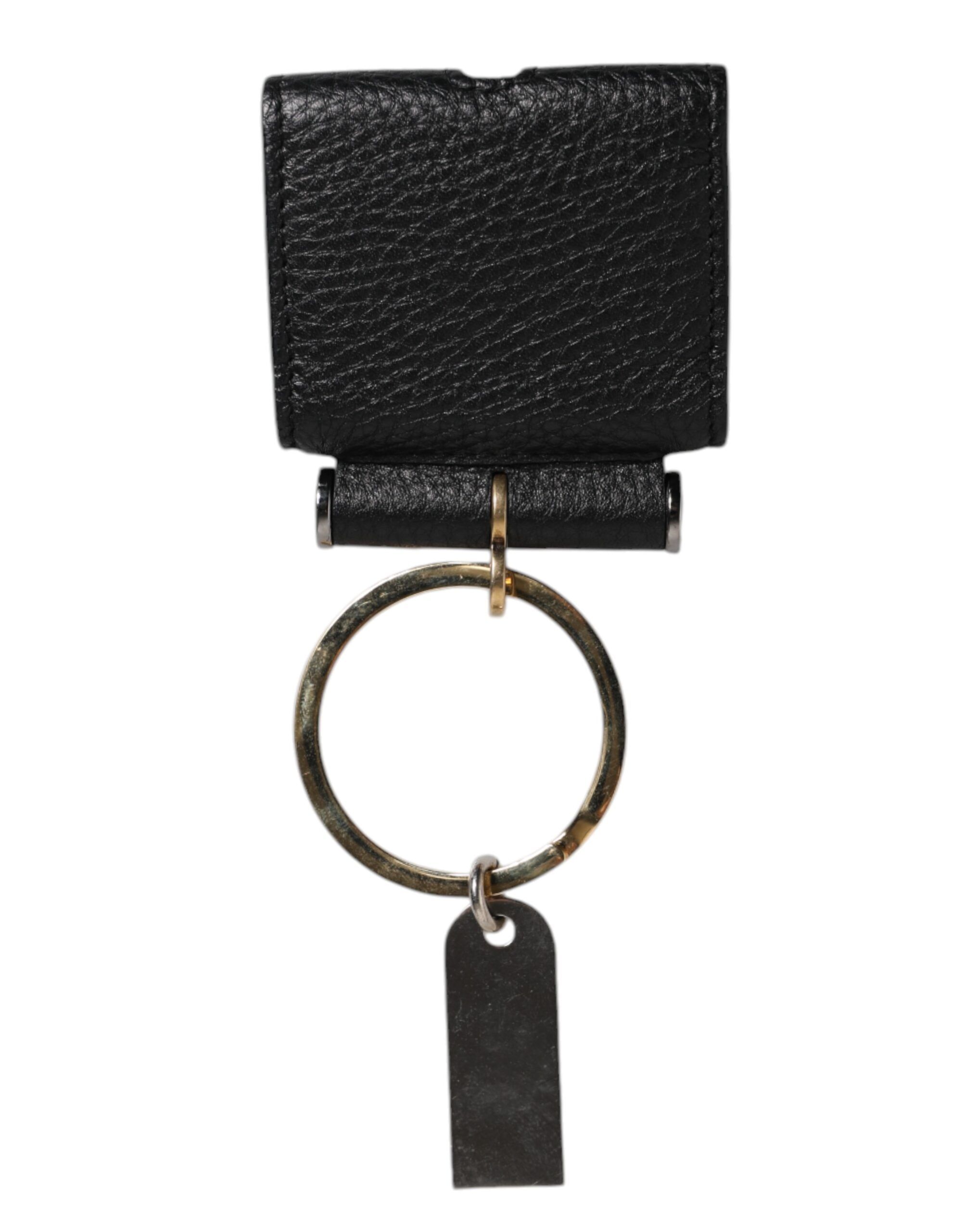 Leather Strap Gold Metal Logo Plaque Airpods Men's Case - Dolce & Gabbana - Modalova