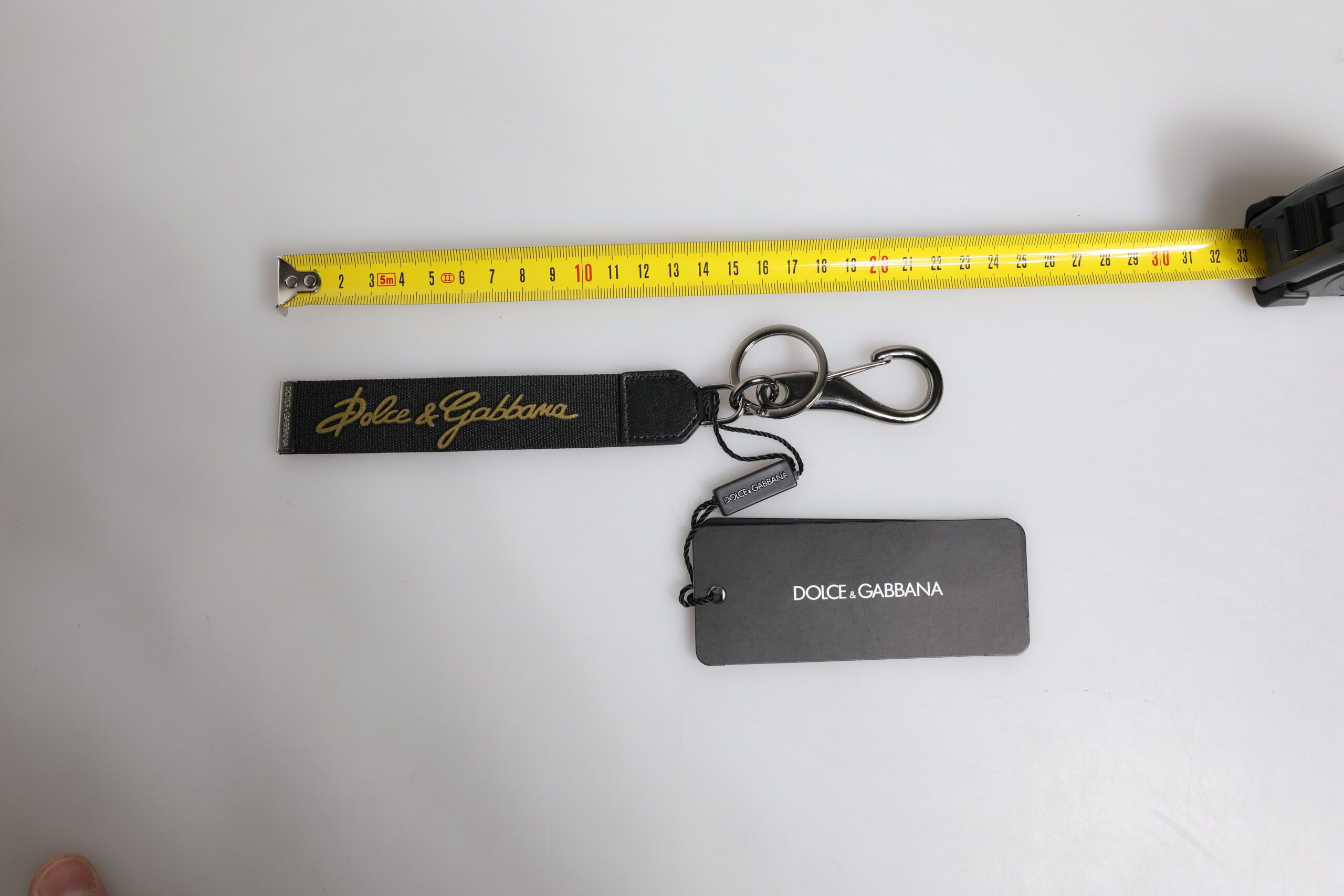 Logo Nylon Silver Brass Men Holder Keychain Men's Keyring - Dolce & Gabbana - Modalova
