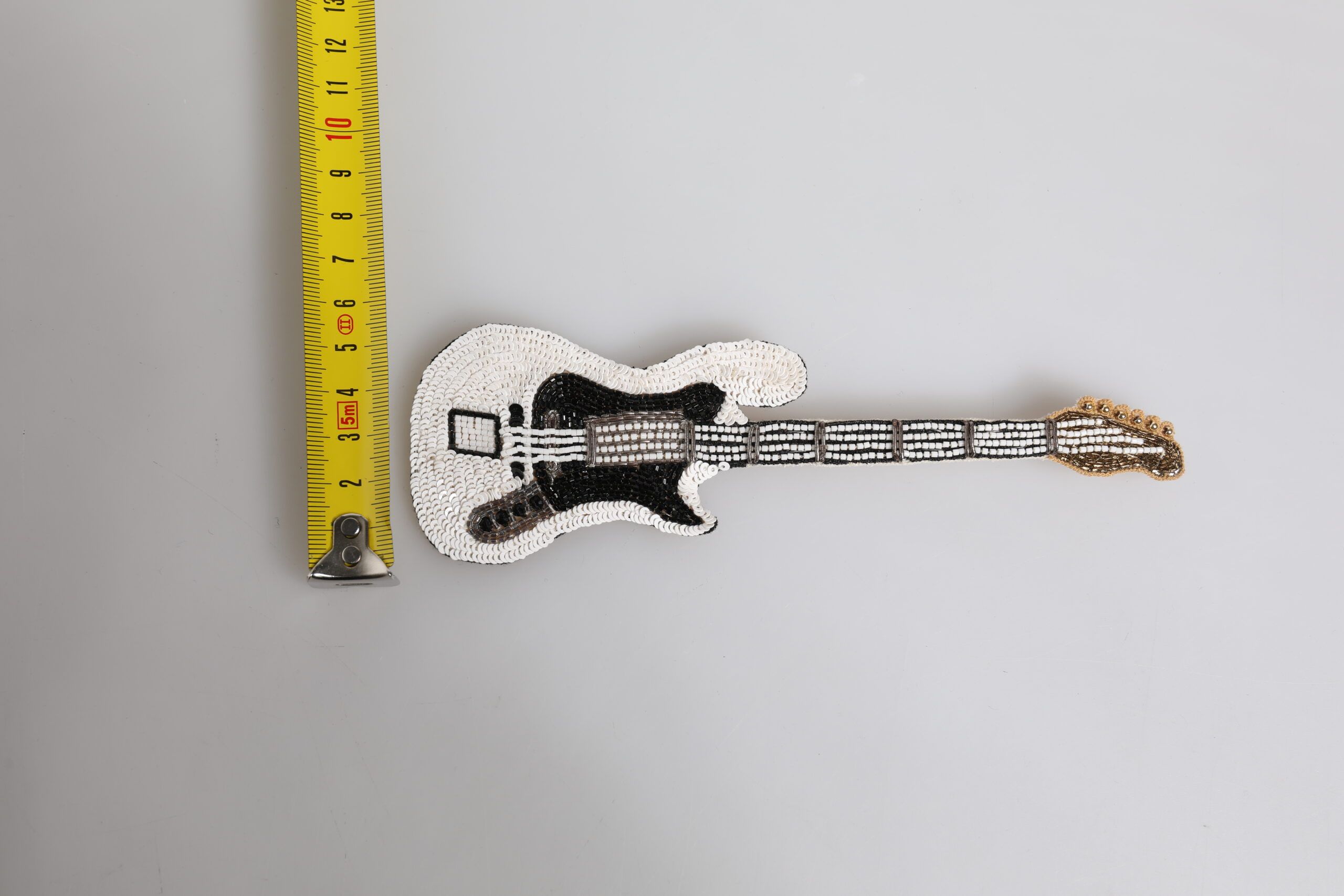 Brass Logo Beaded Guitar Pin Men's Brooch - Dolce & Gabbana - Modalova