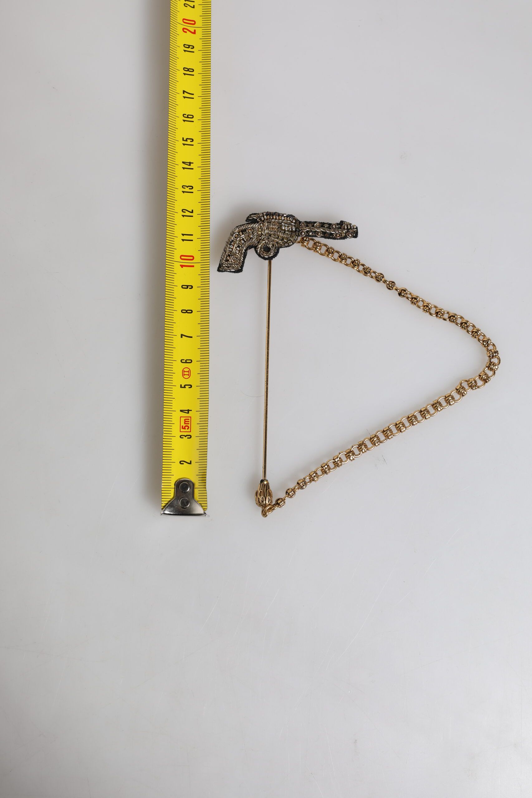 Black Gold Brass Copper Revolver Brooch Lapel Men's Pin - Dolce & Gabbana - Modalova