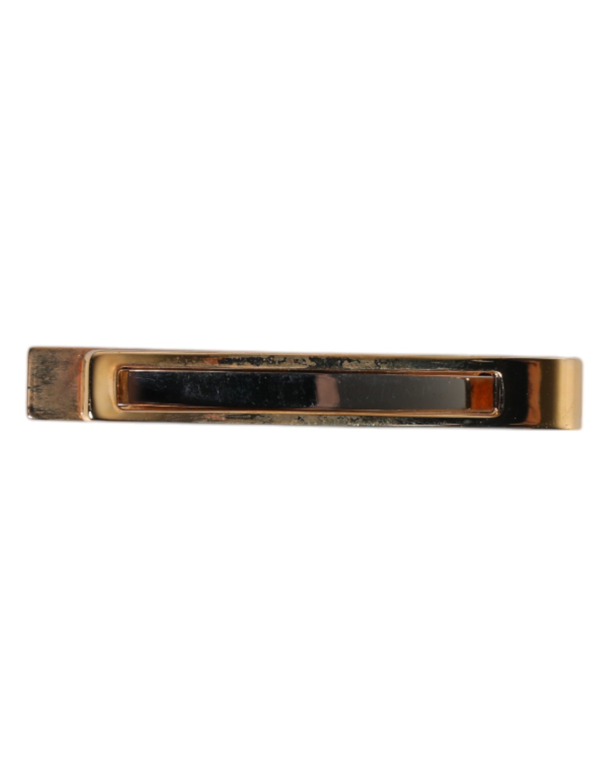 Gold Tone Brass Tie Clip Men's Bar - Dolce & Gabbana - Modalova