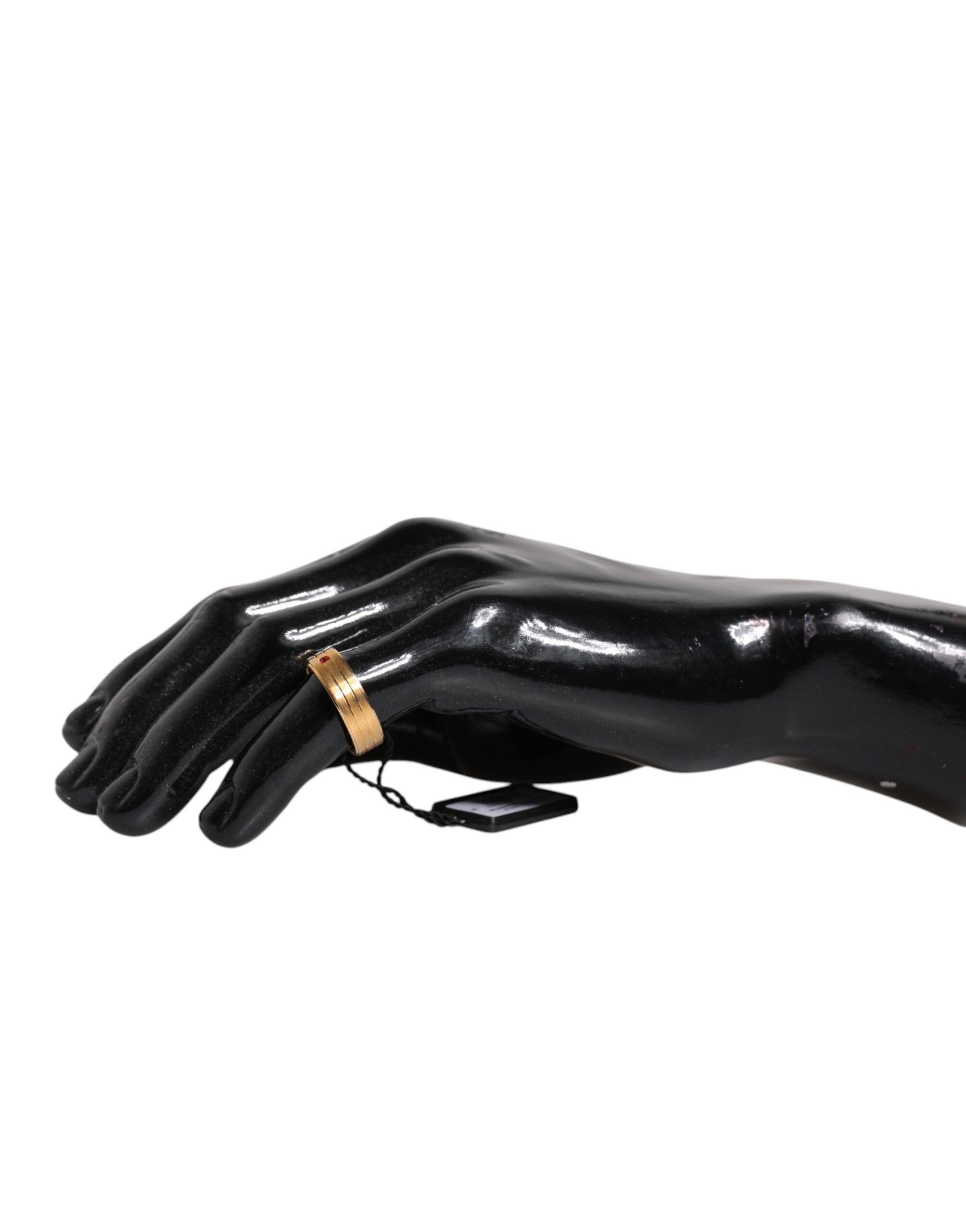 Tone Brass Red Crystal DG Logo Men's Ring - Dolce & Gabbana - Modalova