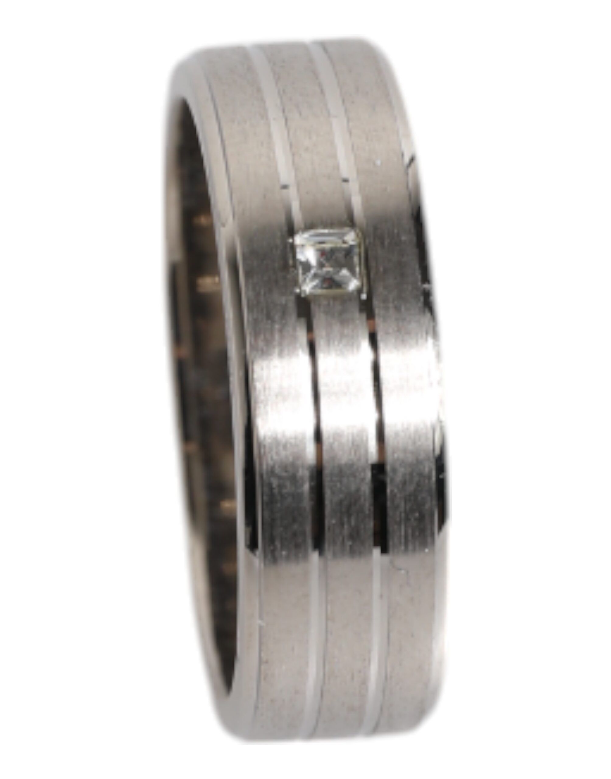 Tone Brass Clear Crystal DG Logo Men's Ring - Dolce & Gabbana - Modalova
