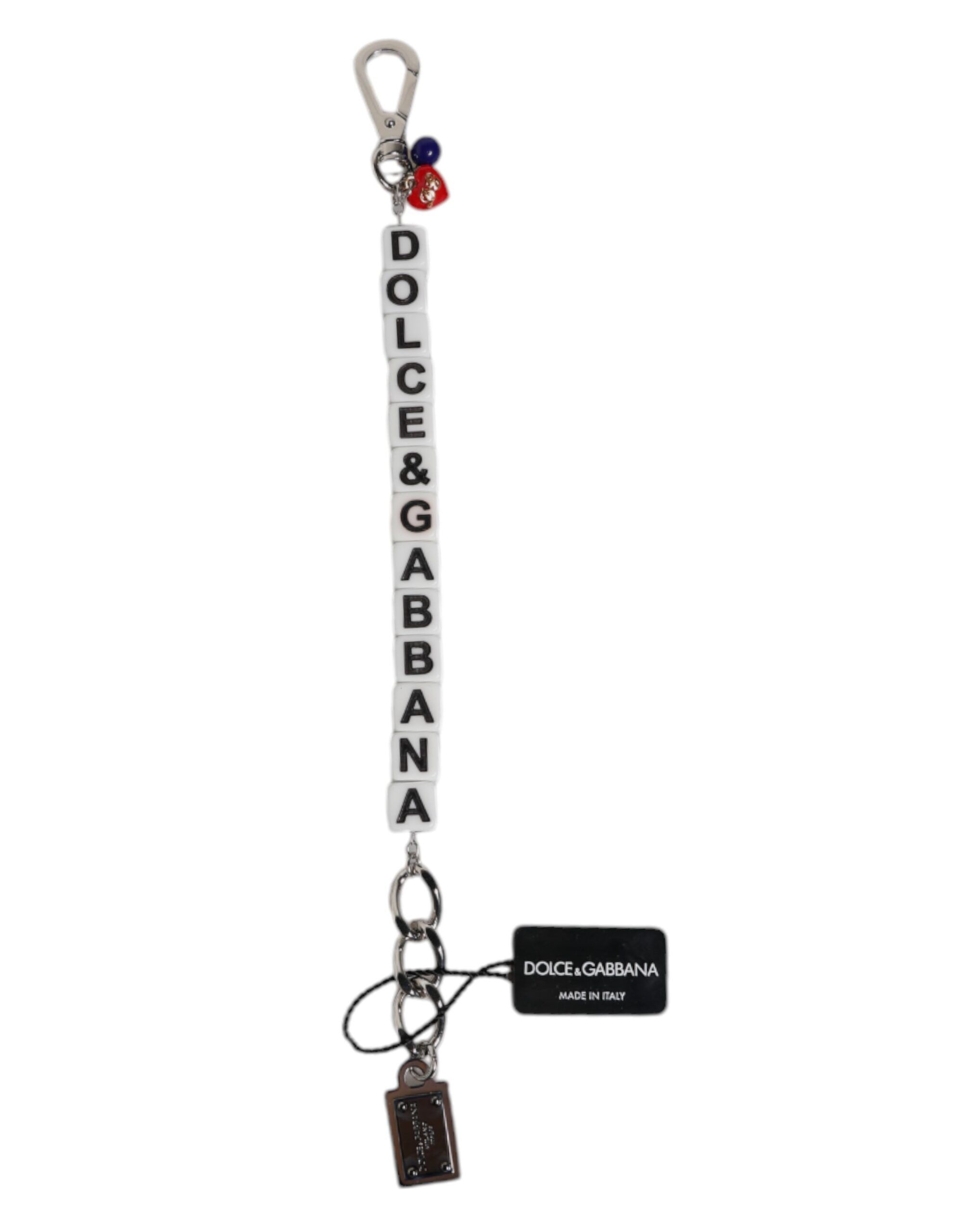 Brass Chain Dice Logo Embellished Charm Women's Bracelet - Dolce & Gabbana - Modalova