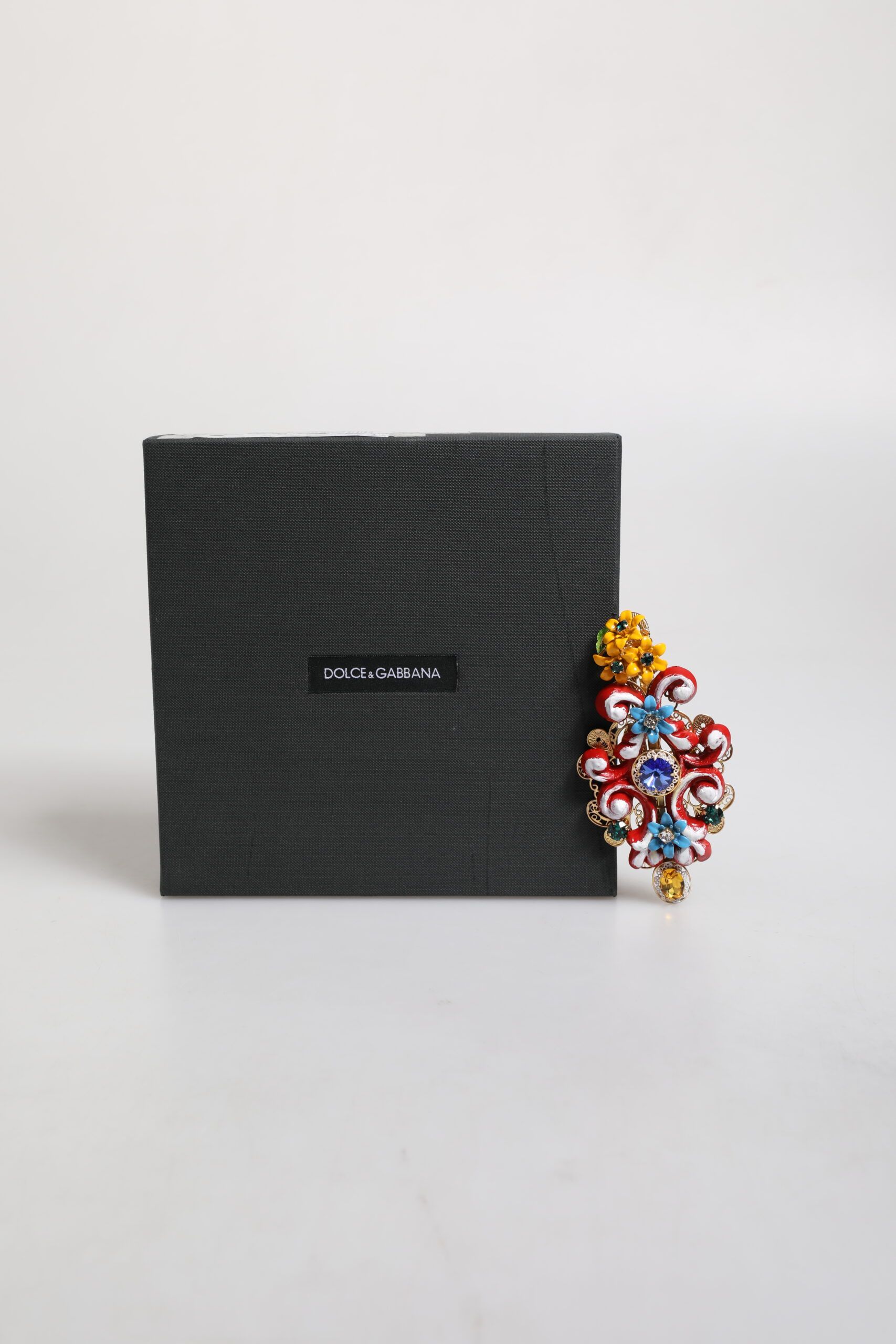 Spring CARRETTO Gold Brass Crystal Hair Women's Clip - Dolce & Gabbana - Modalova