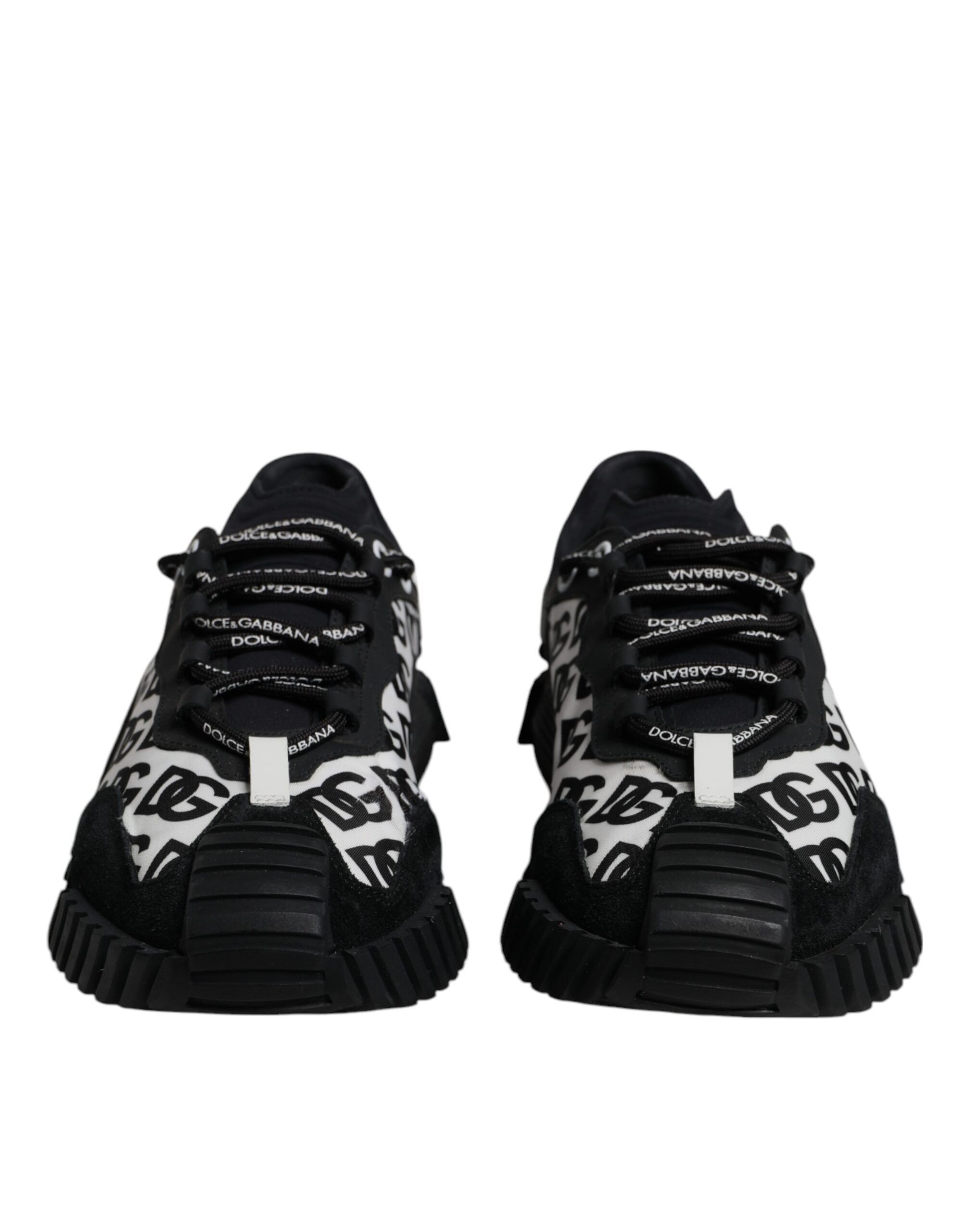 Black Logo Lace Up Low Top NS1 Sneakers Men's Shoes (Pre-Owned) - Dolce & Gabbana - Modalova