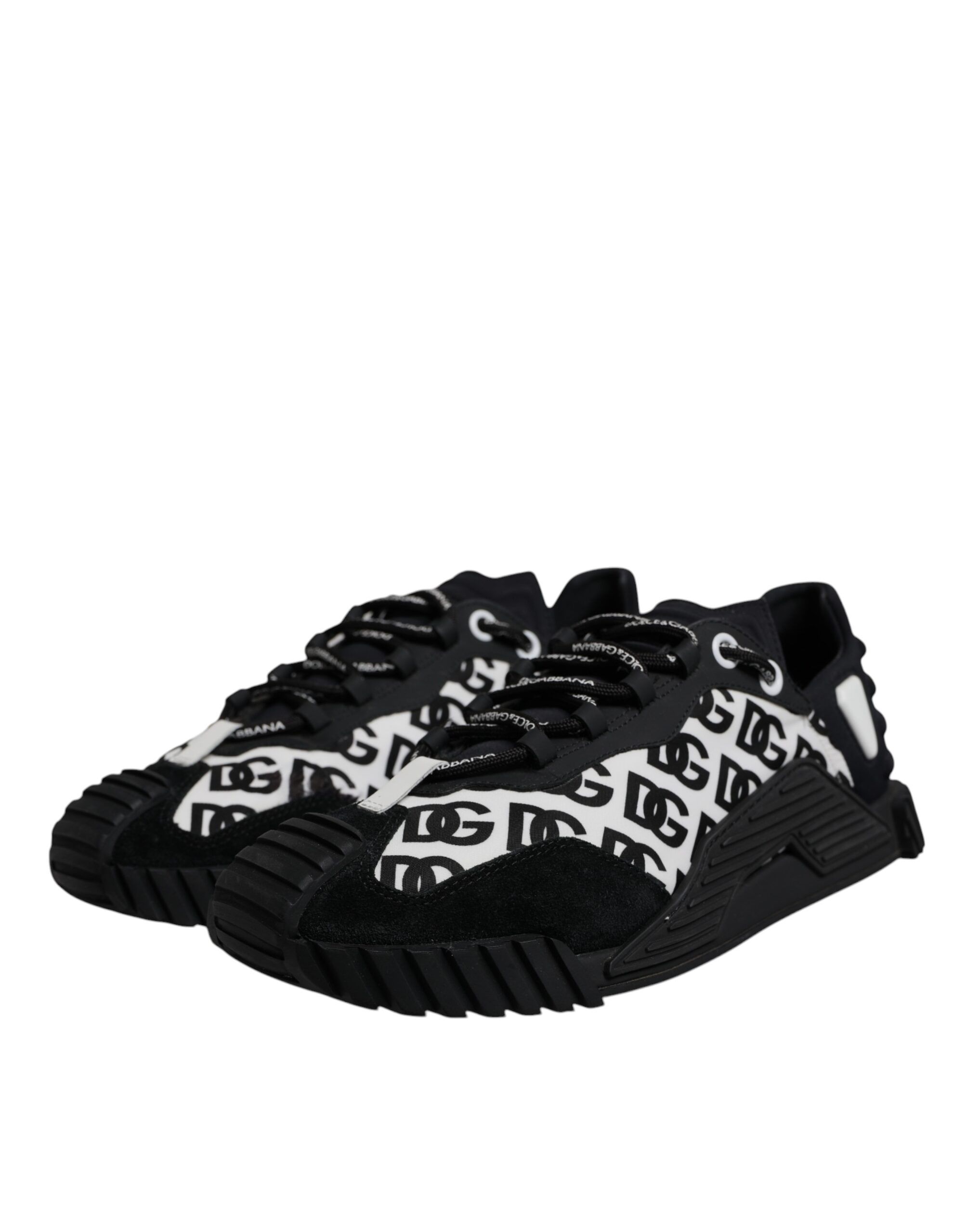 Black Logo Lace Up Low Top NS1 Sneakers Men's Shoes (Pre-Owned) - Dolce & Gabbana - Modalova