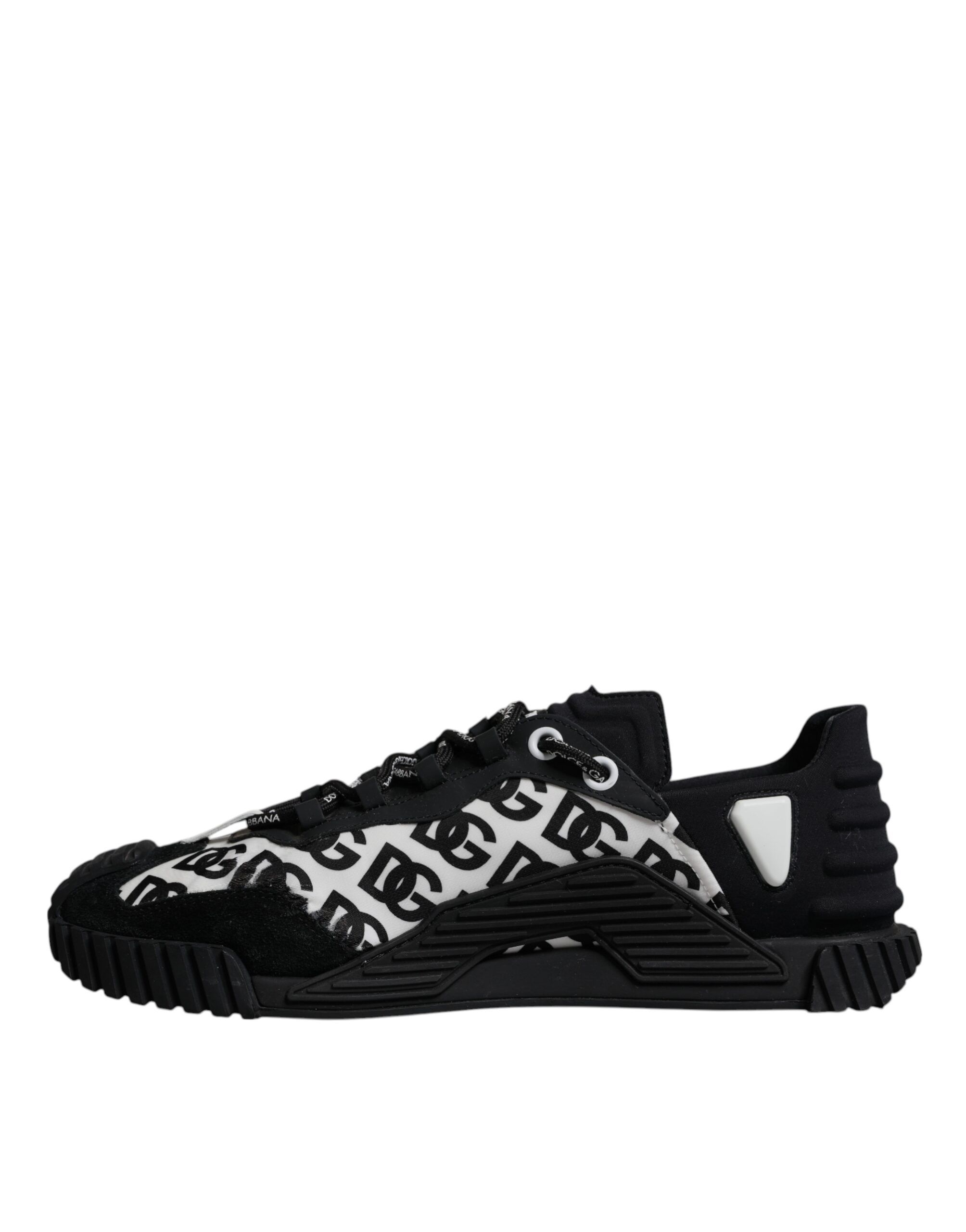Black Logo Lace Up Low Top NS1 Sneakers Men's Shoes (Pre-Owned) - Dolce & Gabbana - Modalova