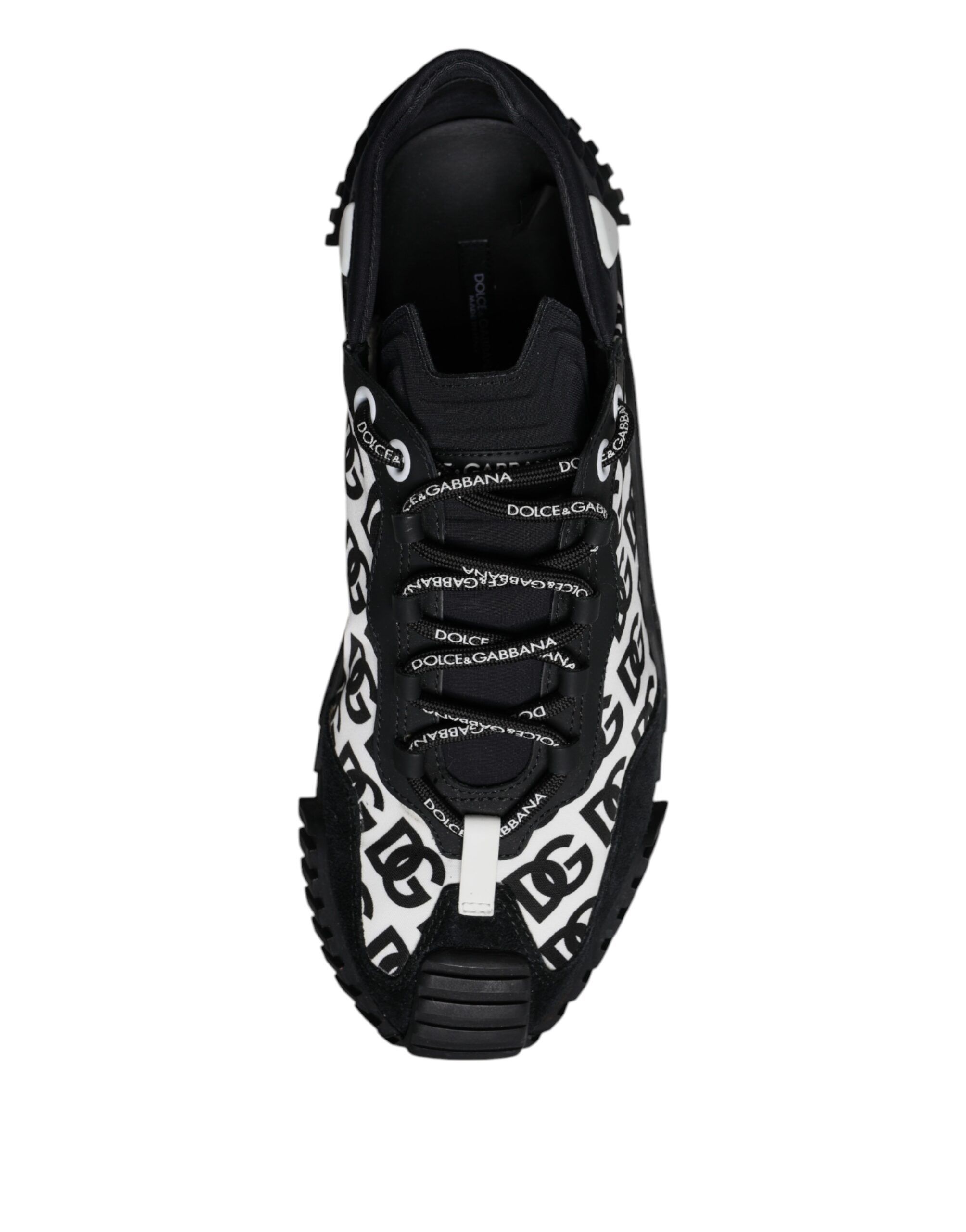 Black Logo Lace Up Low Top NS1 Sneakers Men's Shoes (Pre-Owned) - Dolce & Gabbana - Modalova