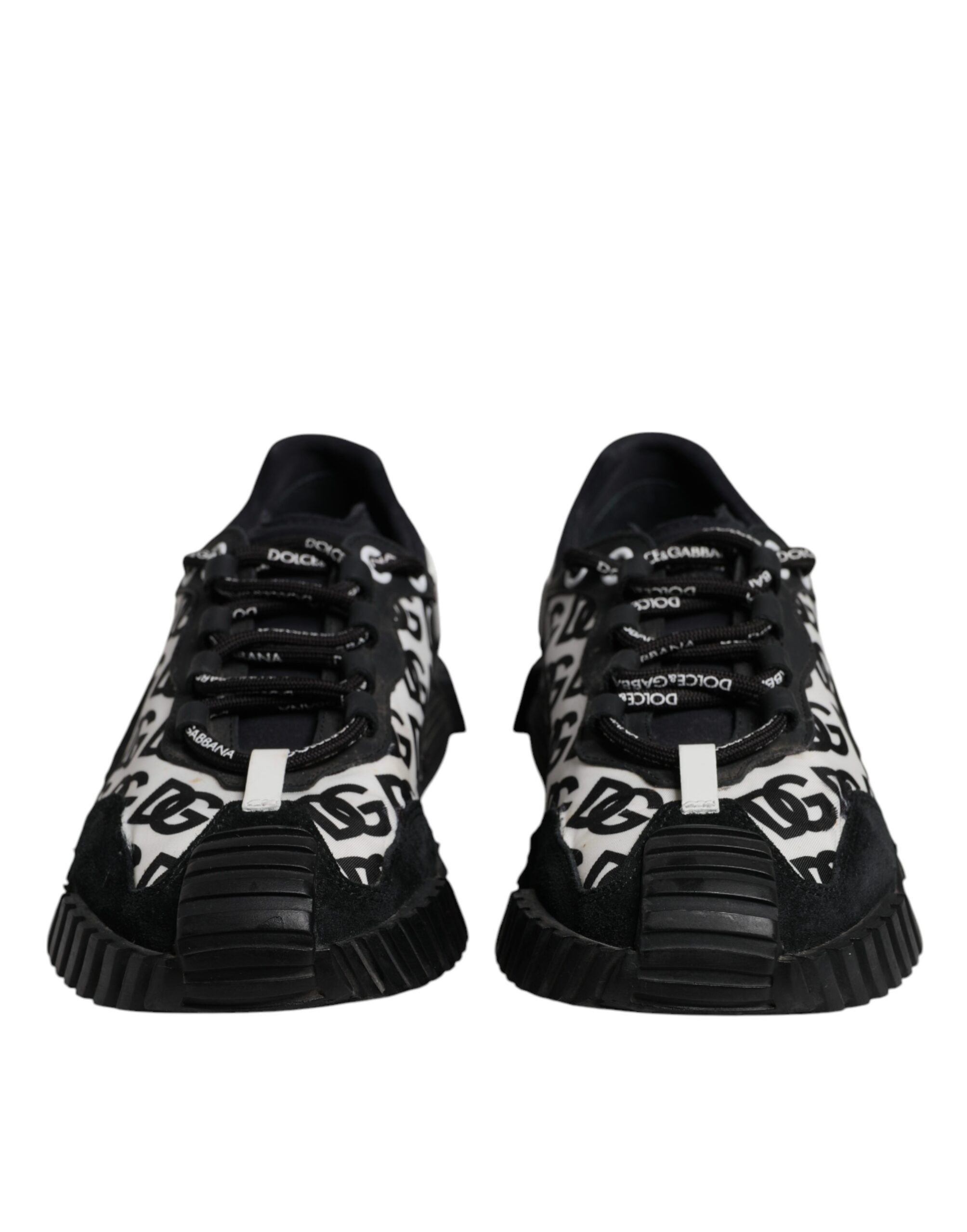 Black Logo Lace Up Low Top NS1 Sneakers Men's Shoes (Pre-Owned) - Dolce & Gabbana - Modalova