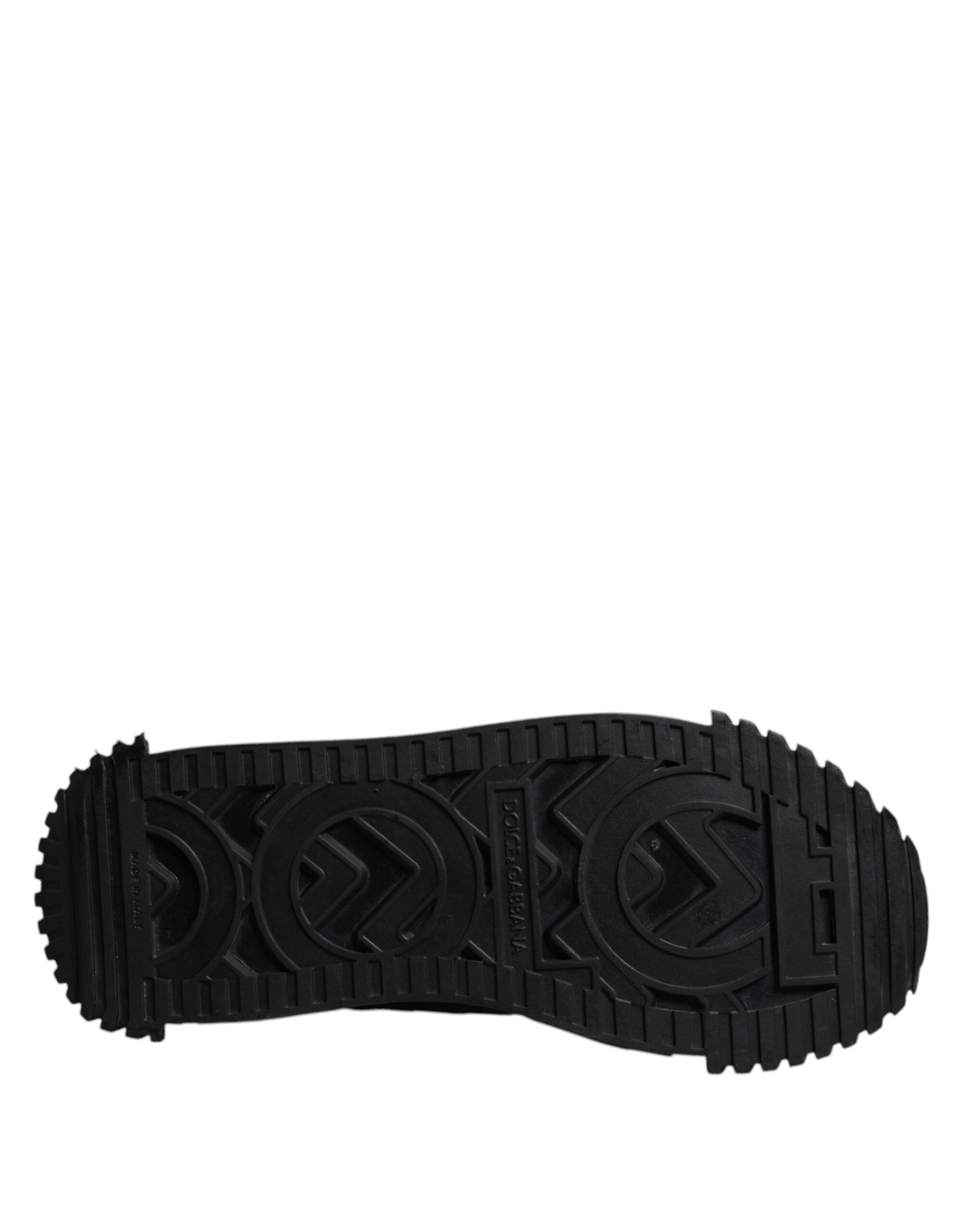 Black Logo Lace Up Low Top NS1 Sneakers Men's Shoes (Pre-Owned) - Dolce & Gabbana - Modalova