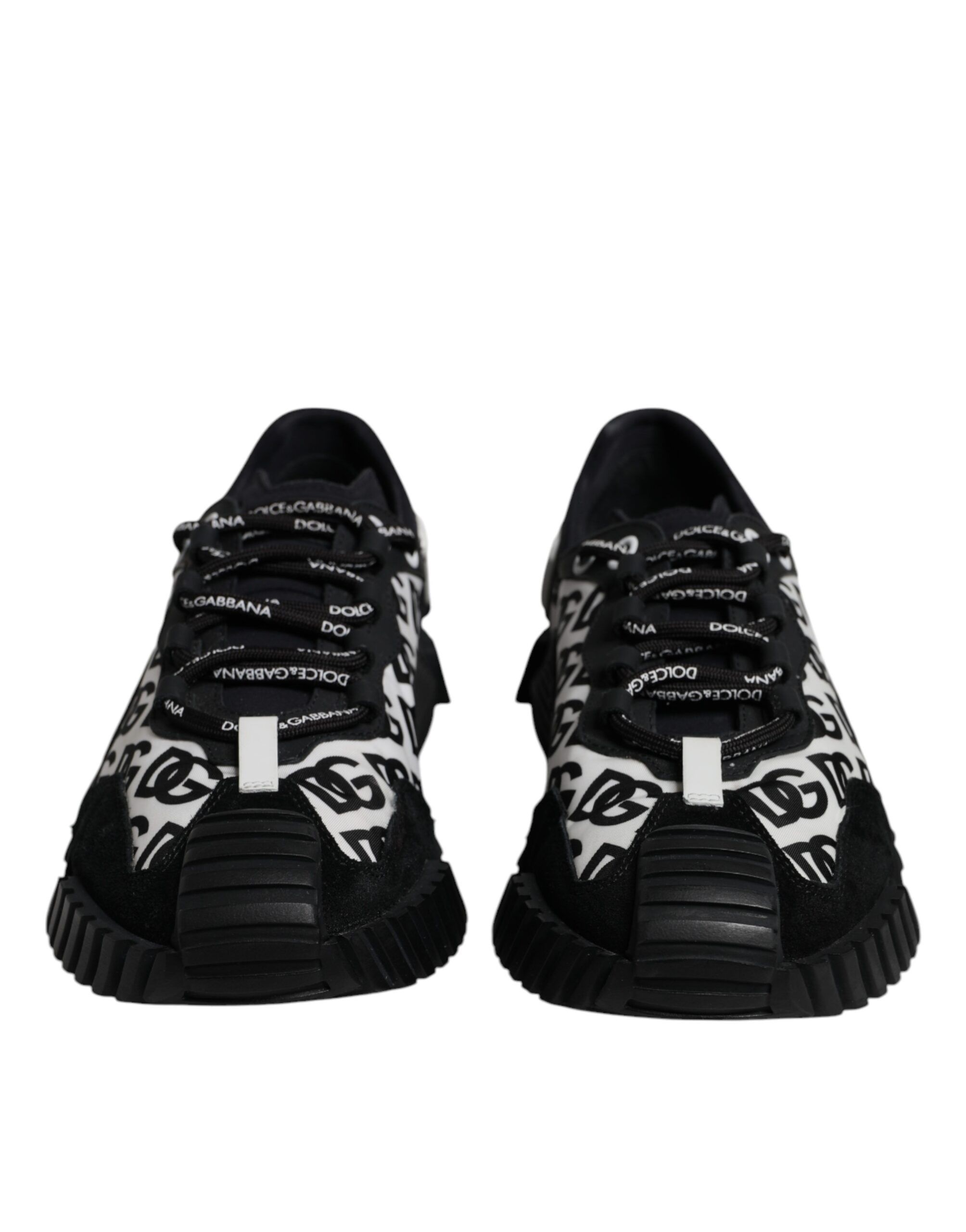 Black Logo Lace Up Low Top NS1 Sneakers Men's Shoes (Pre-Owned) - Dolce & Gabbana - Modalova