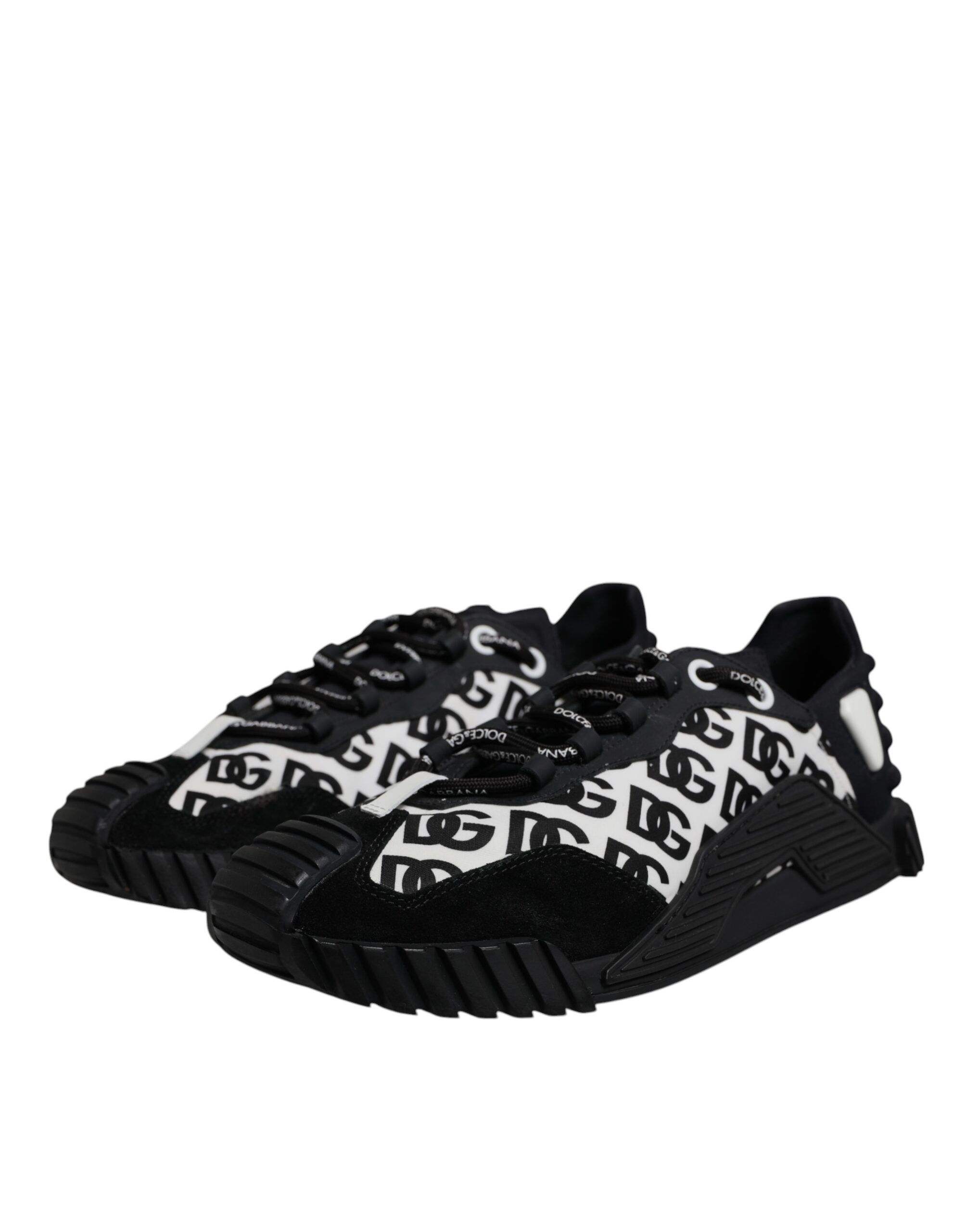 Black Logo Lace Up Low Top NS1 Sneakers Men's Shoes (Pre-Owned) - Dolce & Gabbana - Modalova