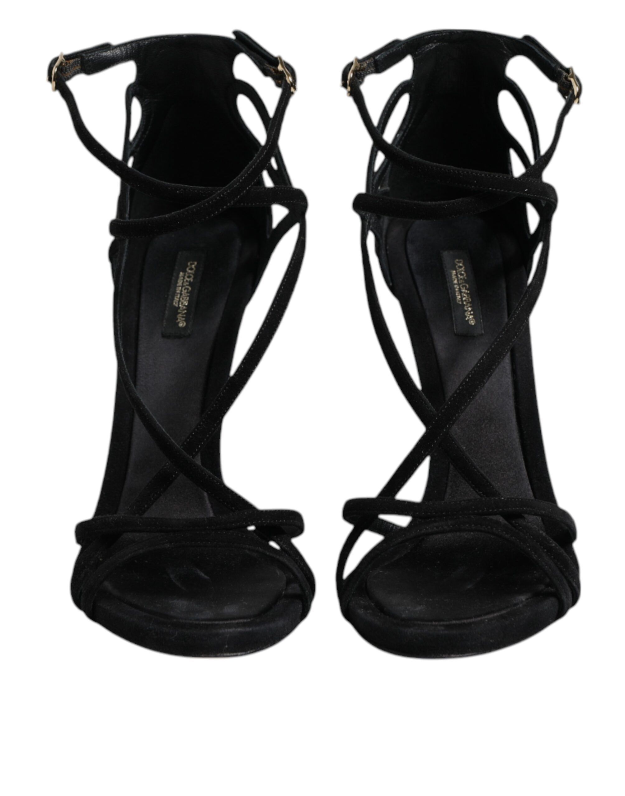 Leather Stiletto Heels Sandals Women's Shoes (Pre-Owned) - Dolce & Gabbana - Modalova
