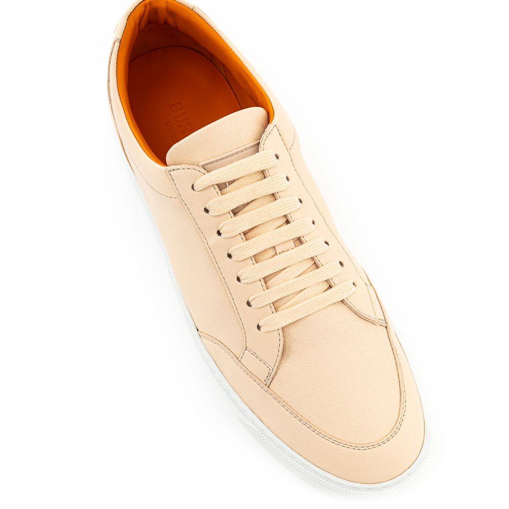 Leather Low Top Women's Sneakers - Burberry - Modalova